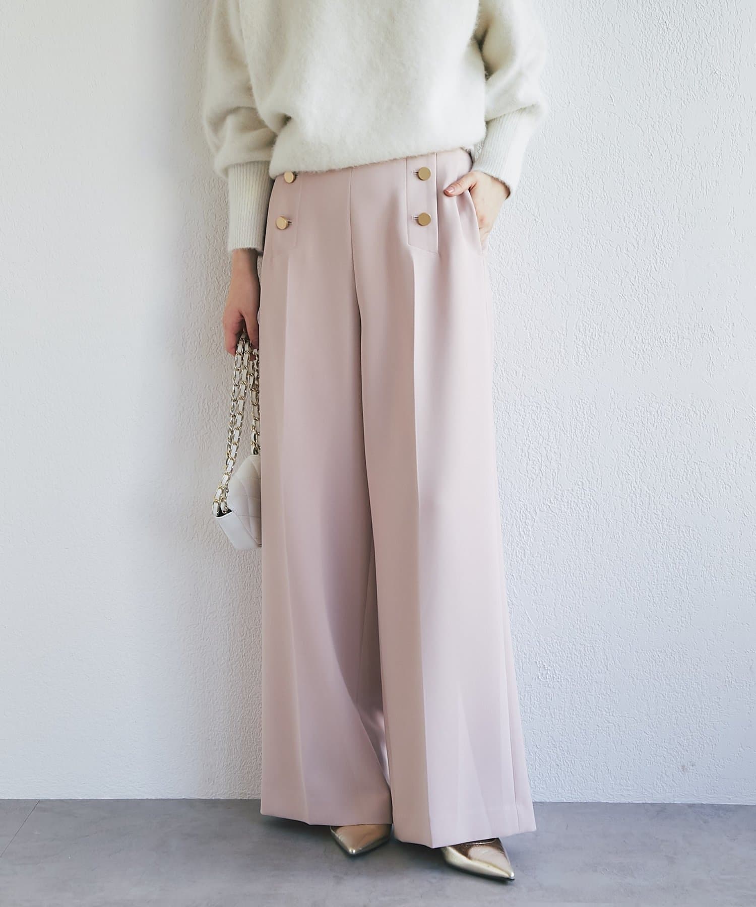 La boutique BonBon(ラブティックボンボン) 【miki監修】ダブルクロスマリンパンツ