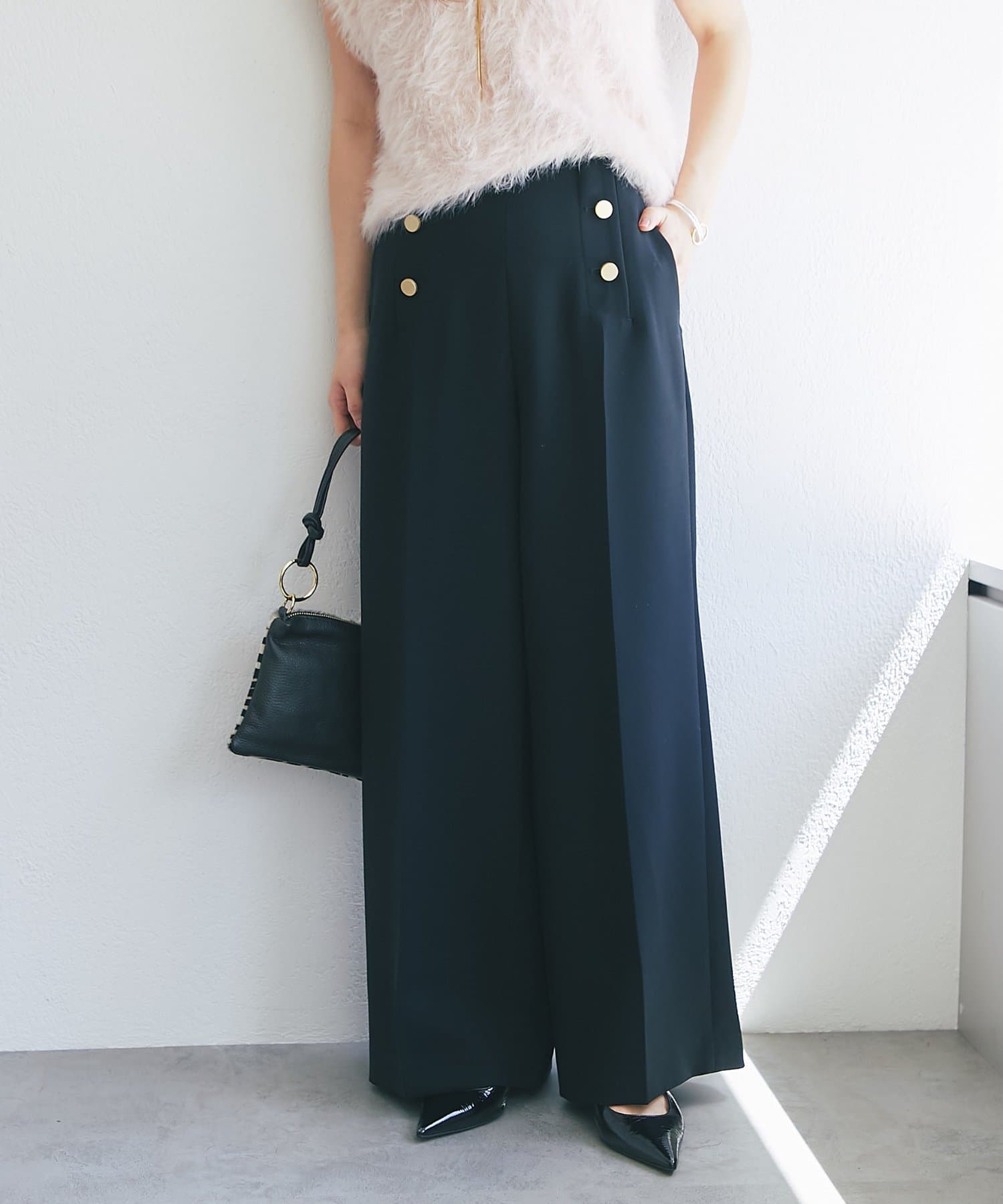 La boutique BonBon(ラブティックボンボン) 【miki監修】ダブルクロスマリンパンツ