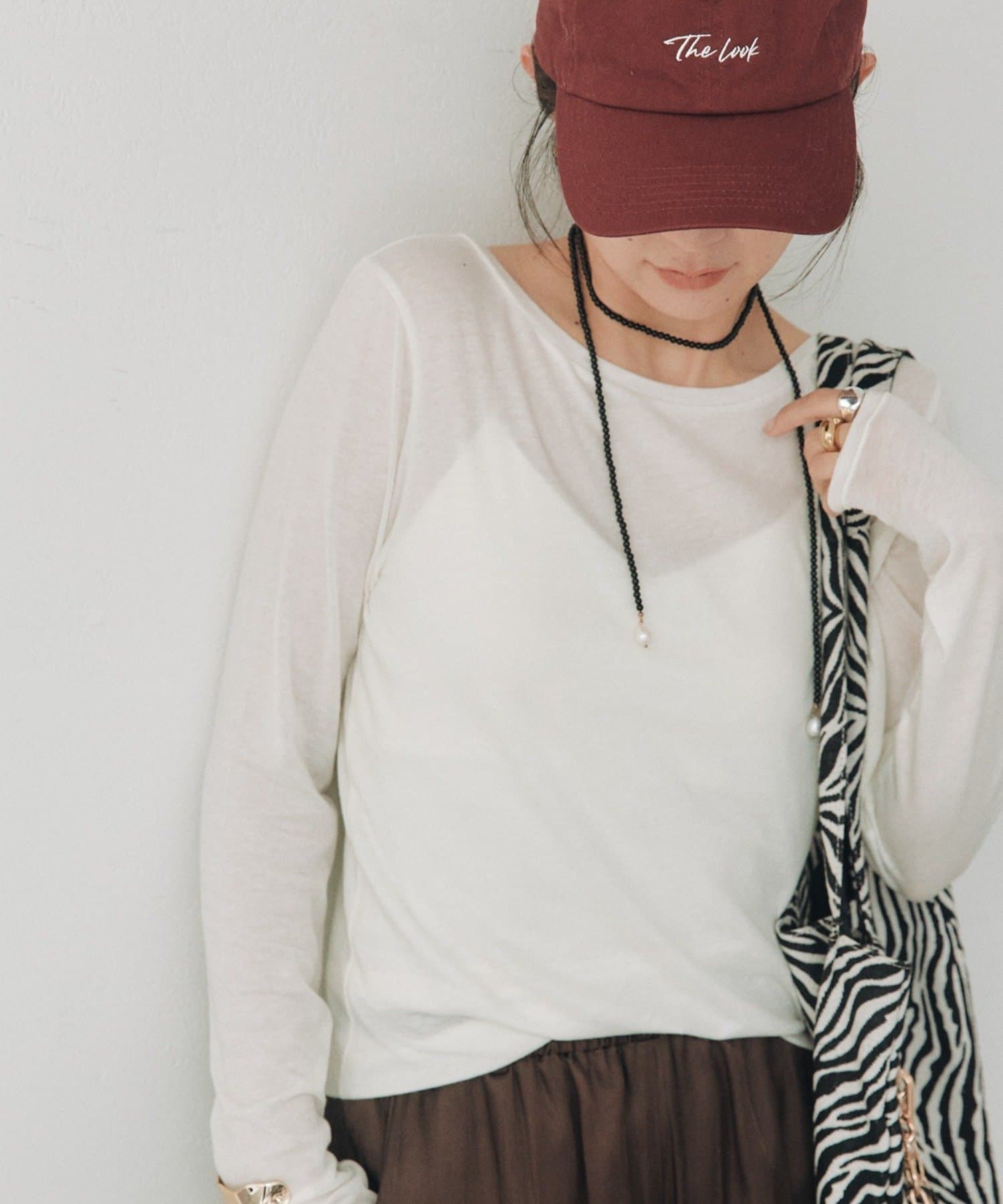 RIVE DROITE(リヴドロワ) シルクブレンドボートTee