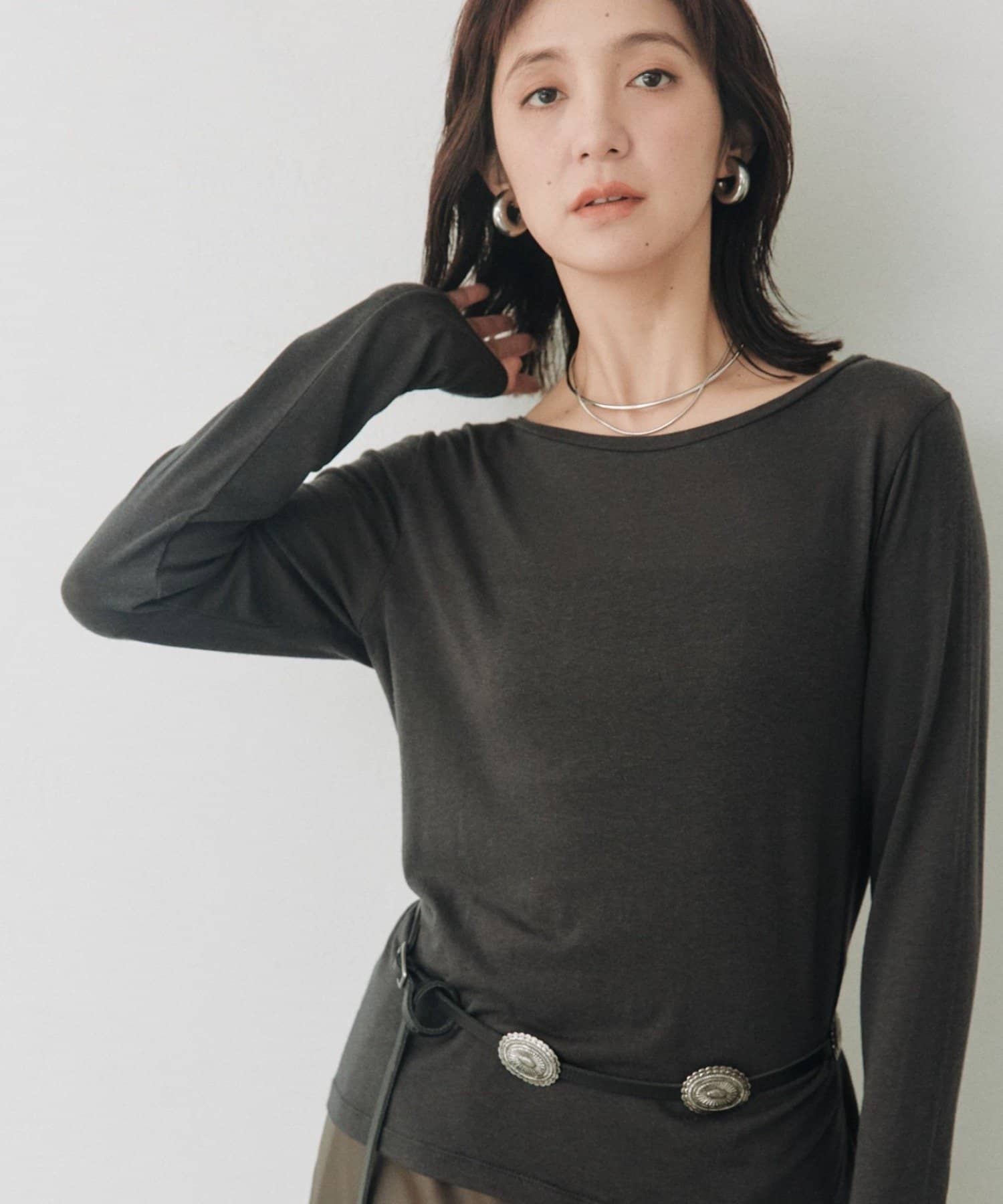 RIVE DROITE(リヴドロワ) シルクブレンドボートTee