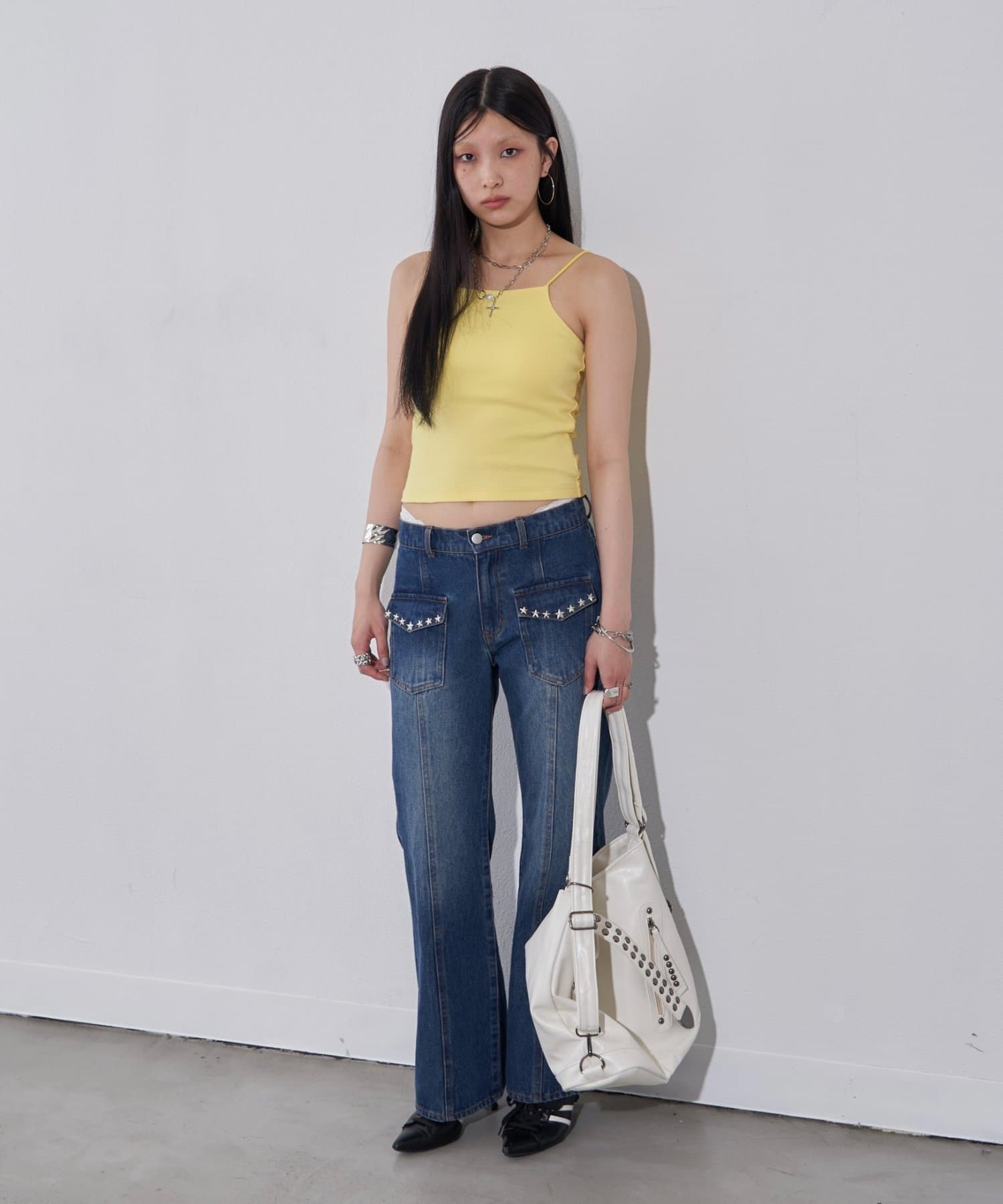 OUTLET(アウトレット) 【WHO'S WHO gallery】ハイチェストリブキャミ