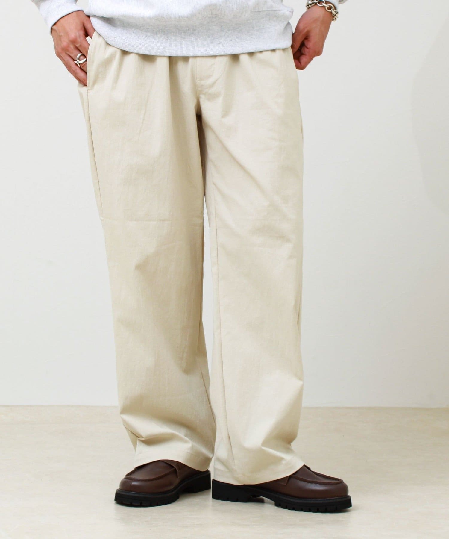 FREDY & GLOSTER(フレディ アンド グロスター) 【人気シリーズ/UNISEX/5色展開】GOODNESSイージーパンツ無地/迷彩