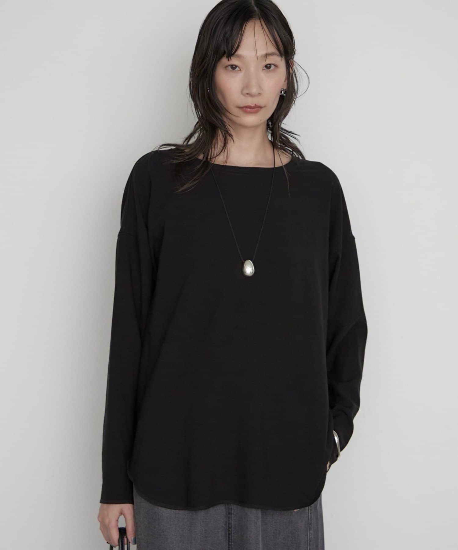 LOUNGEDRESS(ラウンジドレス) 《万能トップス》【JAPAN MADE】ストレッチジョーゼットプルオーバー