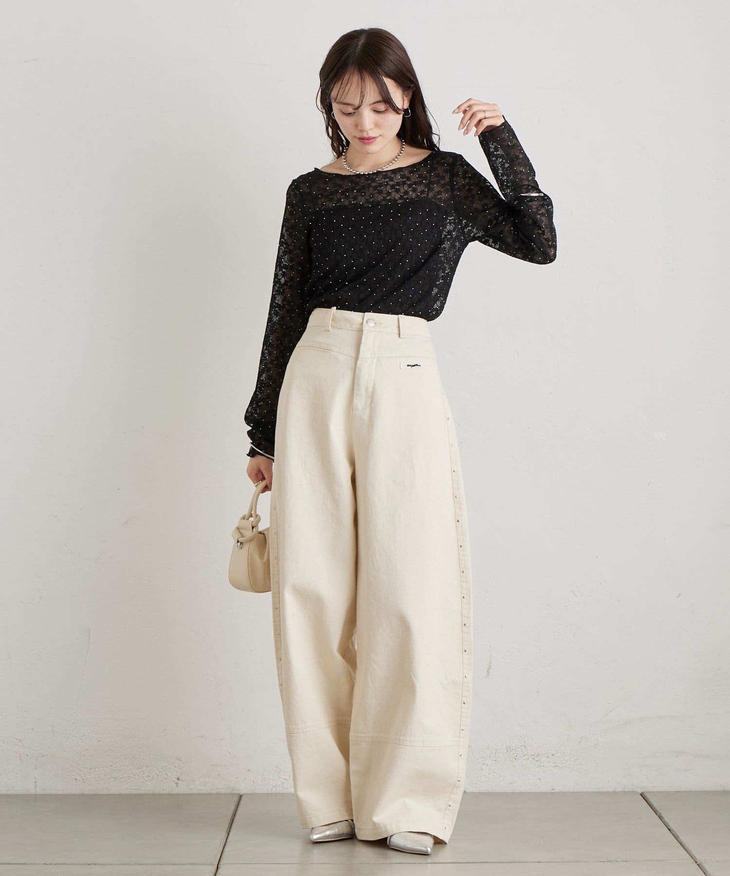 mystic(ミスティック) 26AWシャイニーレースロンT