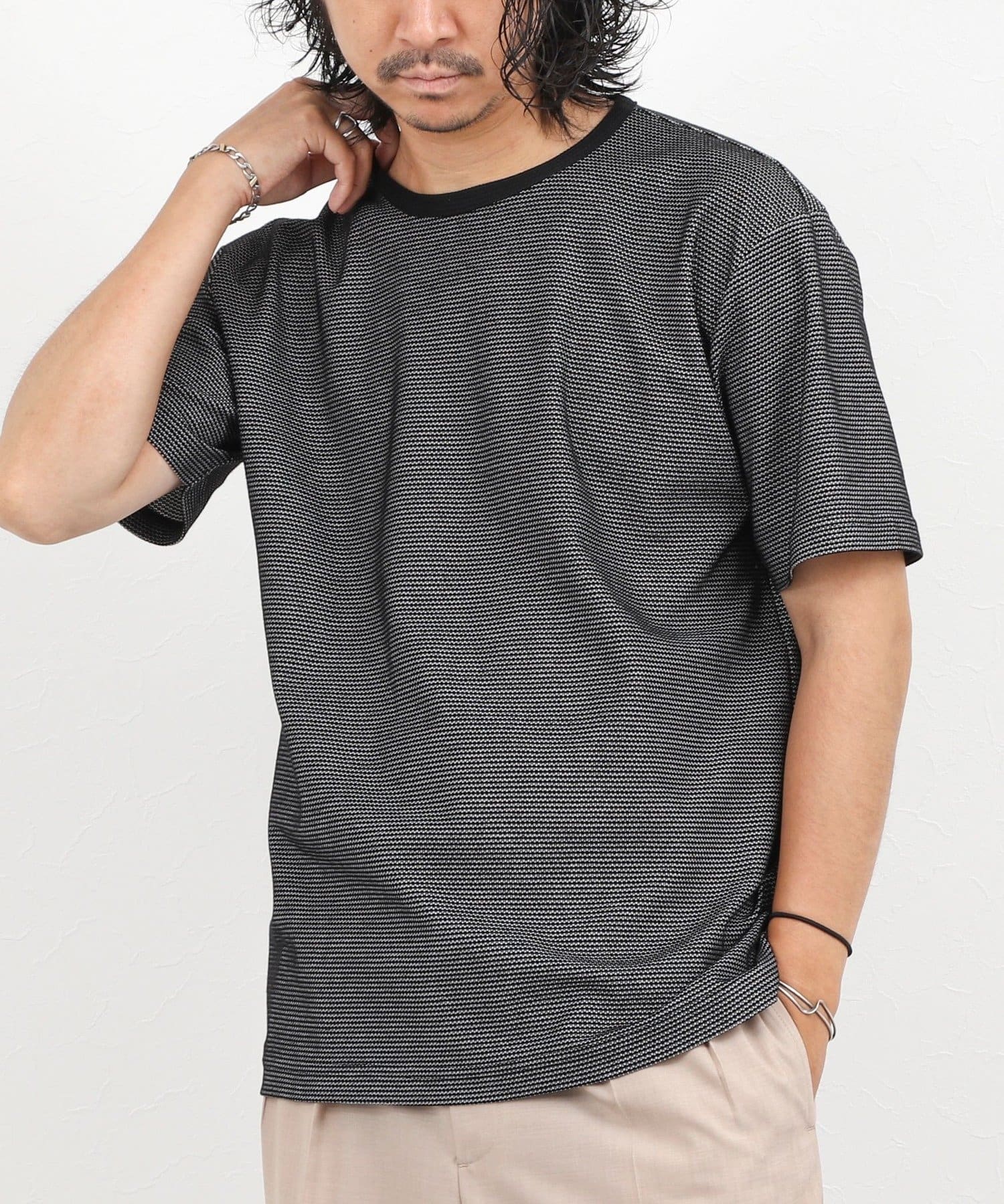 NOLLEY'S(ノーリーズ) 【BECシリーズ】立体ボーダーTシャツ