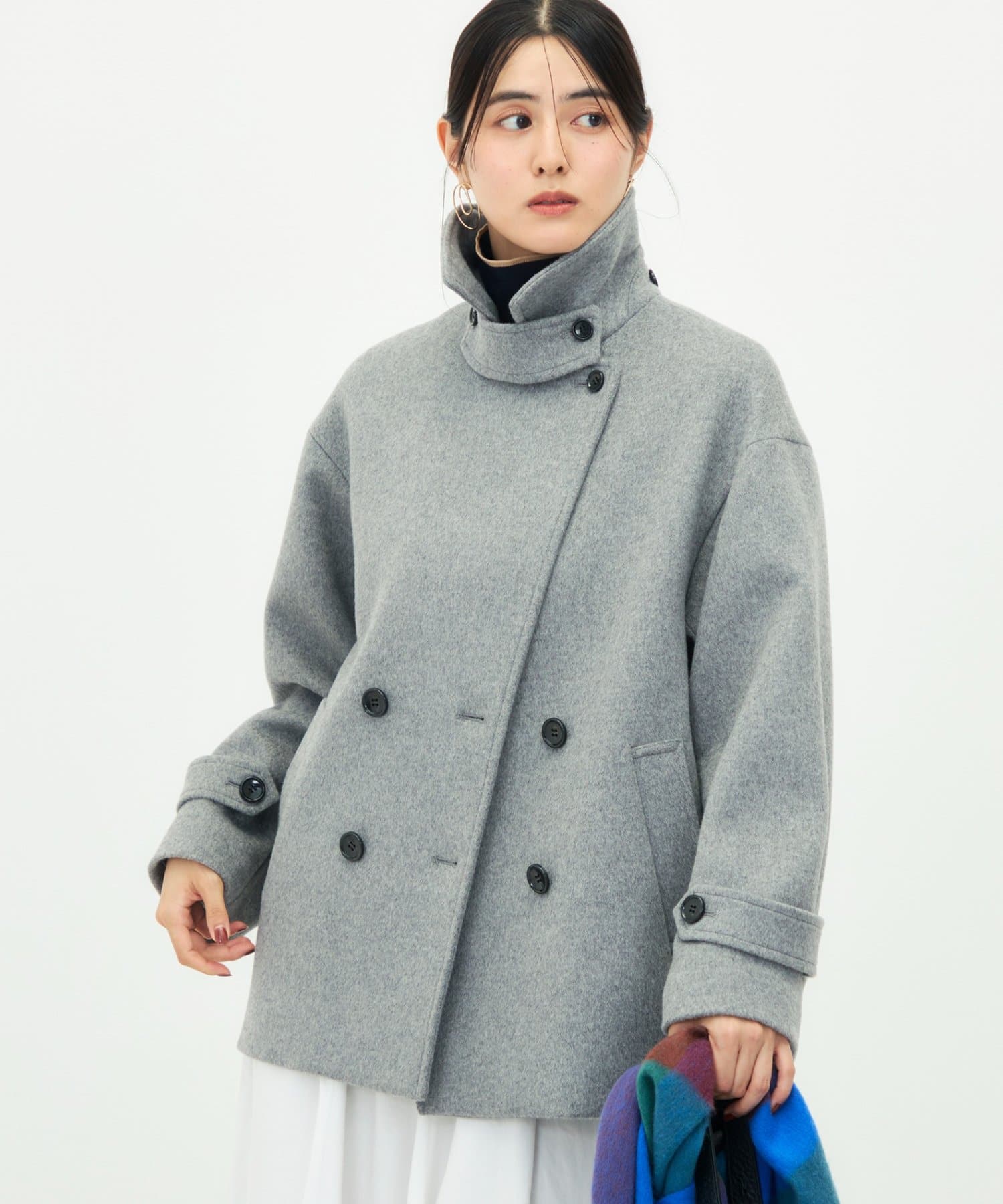 NOLLEY'S(ノーリーズ) 【一部WEB限カラー】ウールカシミヤダブルブレストコート