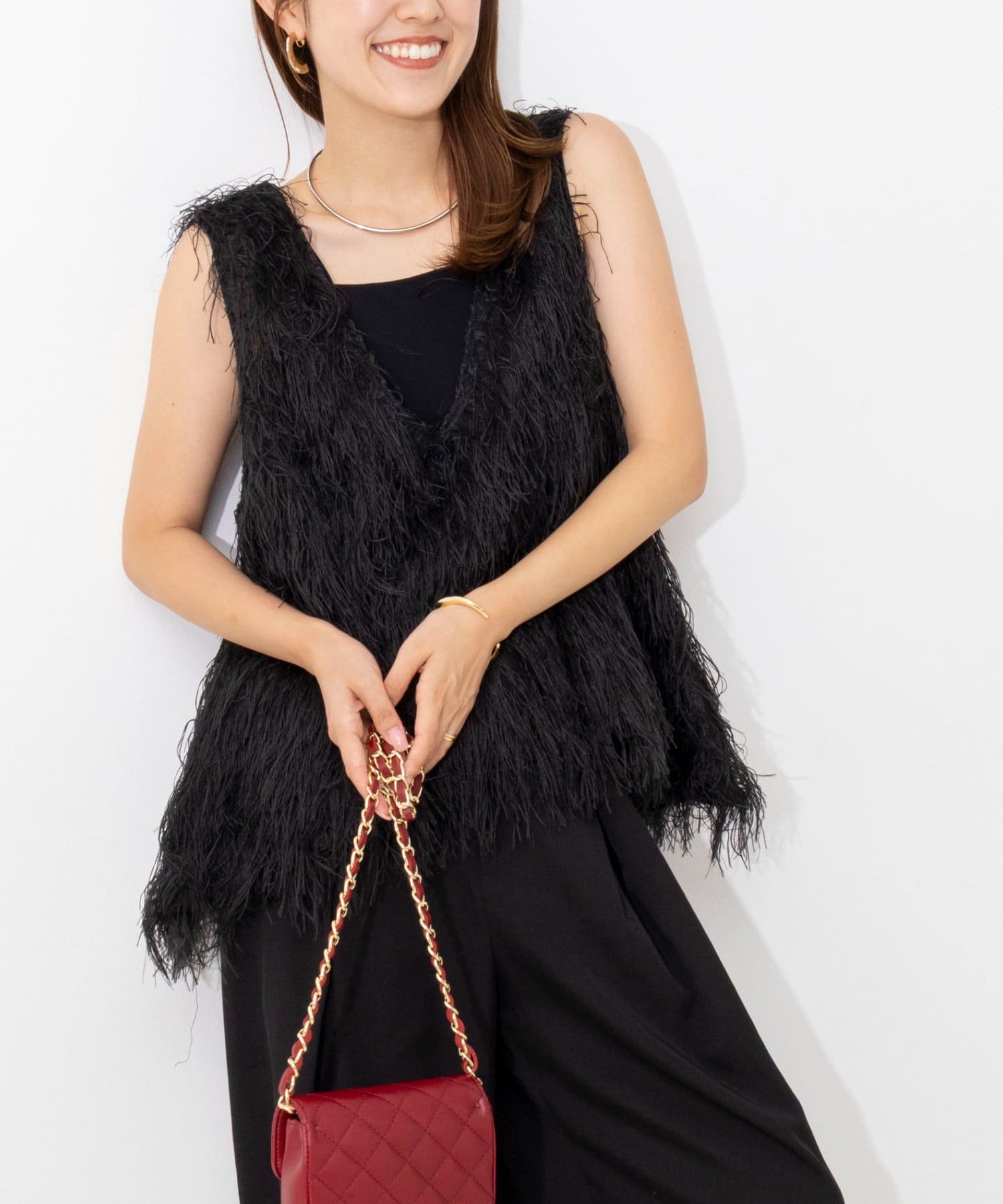 NOLLEY'S(ノーリーズ) 【WEB限定】ウォッシャブルシアーフェザータンク