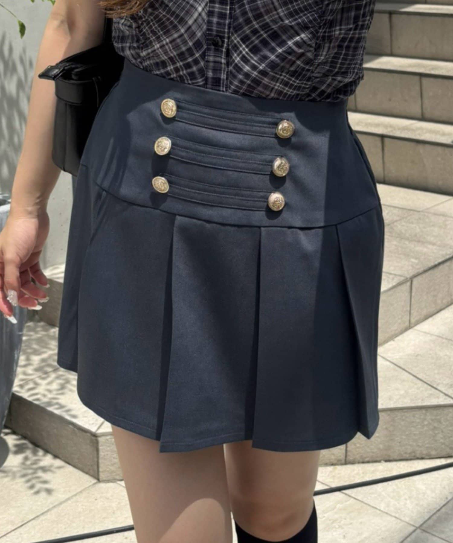 NICE CLAUP / OLIVE des OLIVE OUTLET(ナイスクラップ  / オリーブ デ オリーブ アウトレット) 【continuer】ナポレオン風ミニスカート