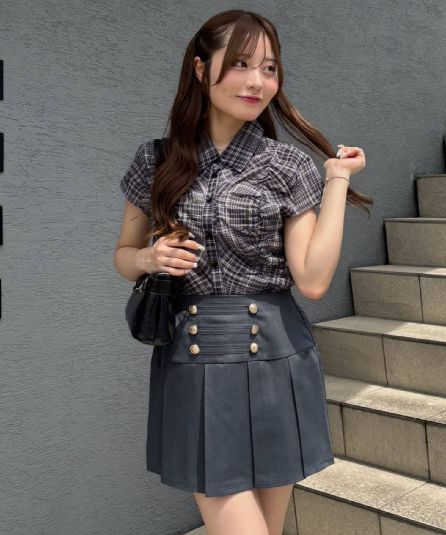NICE CLAUP / OLIVE des OLIVE OUTLET(ナイスクラップ  / オリーブ デ オリーブ アウトレット) 【continuer】ナポレオン風ミニスカート