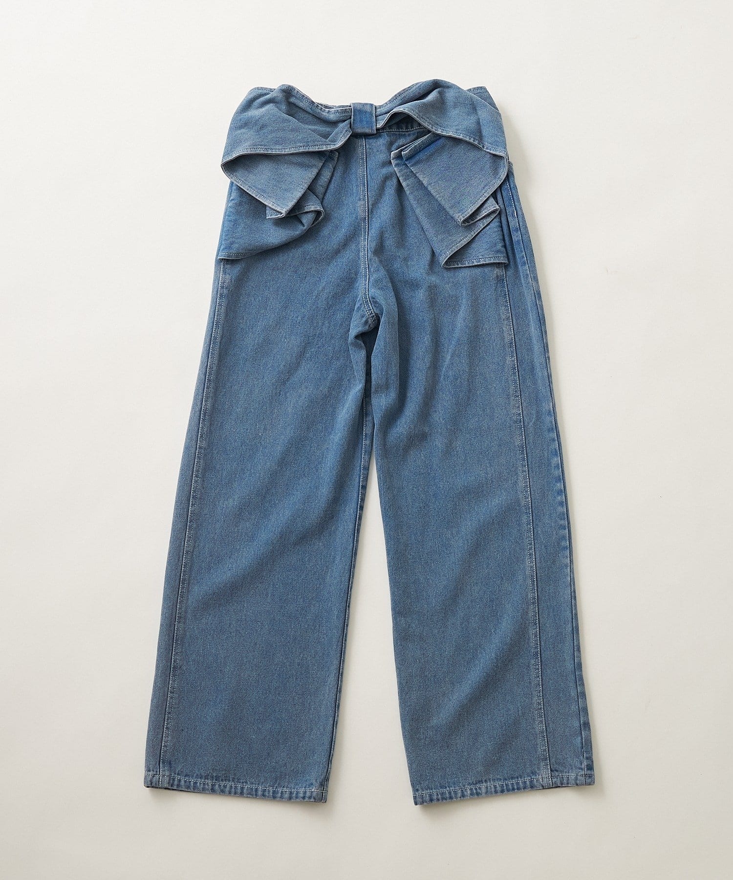NICE CLAUP / OLIVE des OLIVE OUTLET(ナイスクラップ  / オリーブ デ オリーブ アウトレット) 【continuer】バックリボンストレートパンツ