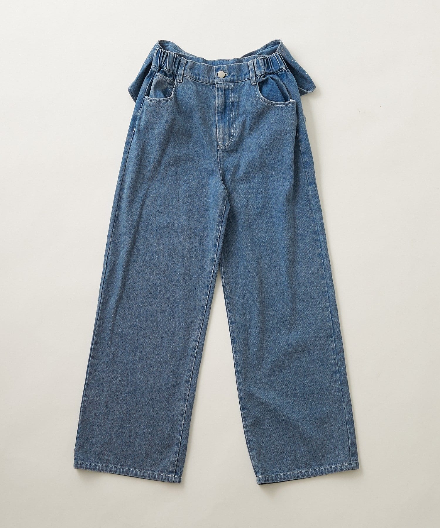 NICE CLAUP / OLIVE des OLIVE OUTLET(ナイスクラップ  / オリーブ デ オリーブ アウトレット) 【continuer】バックリボンストレートパンツ