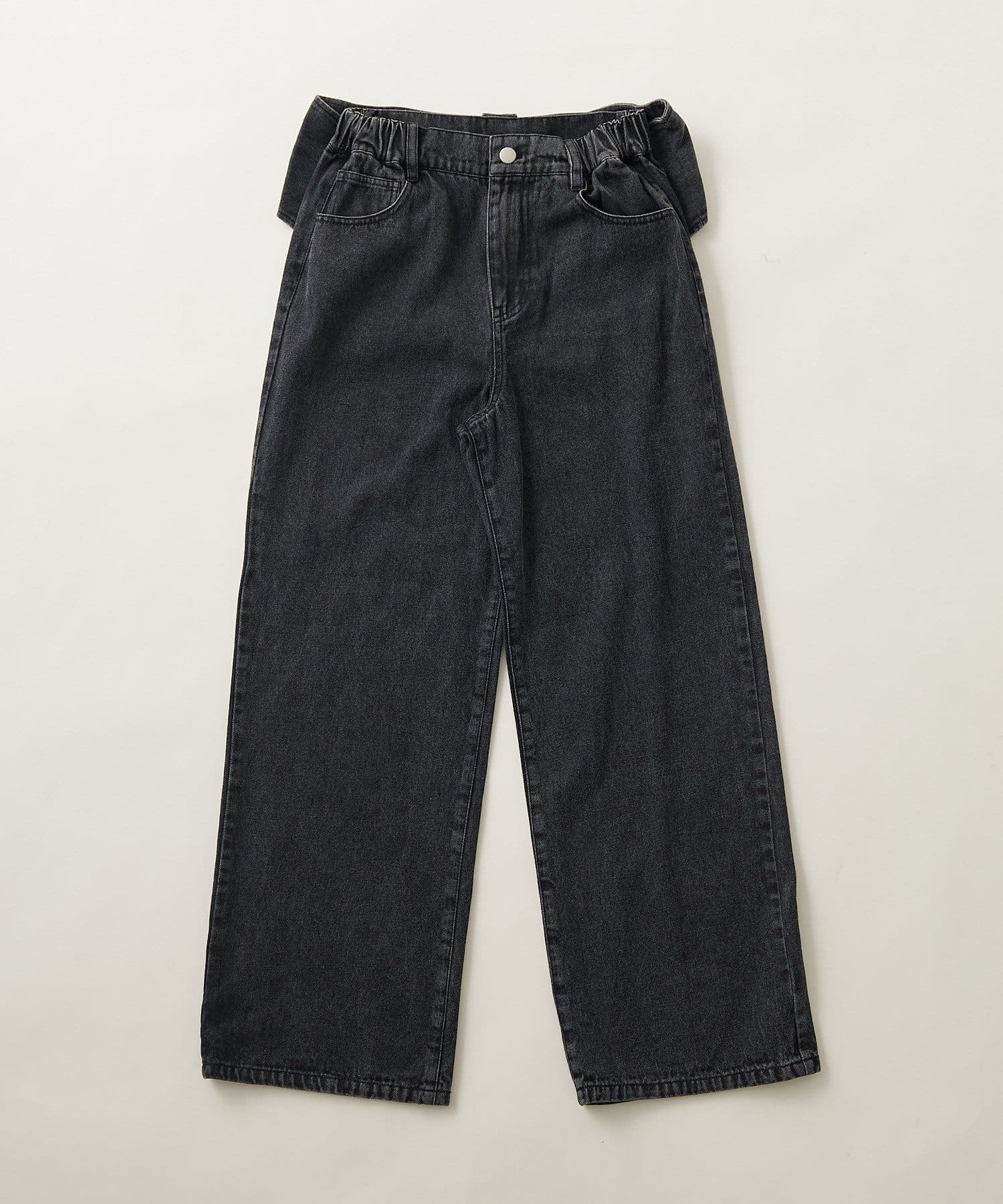 NICE CLAUP / OLIVE des OLIVE OUTLET(ナイスクラップ  / オリーブ デ オリーブ アウトレット) 【continuer】バックリボンストレートパンツ