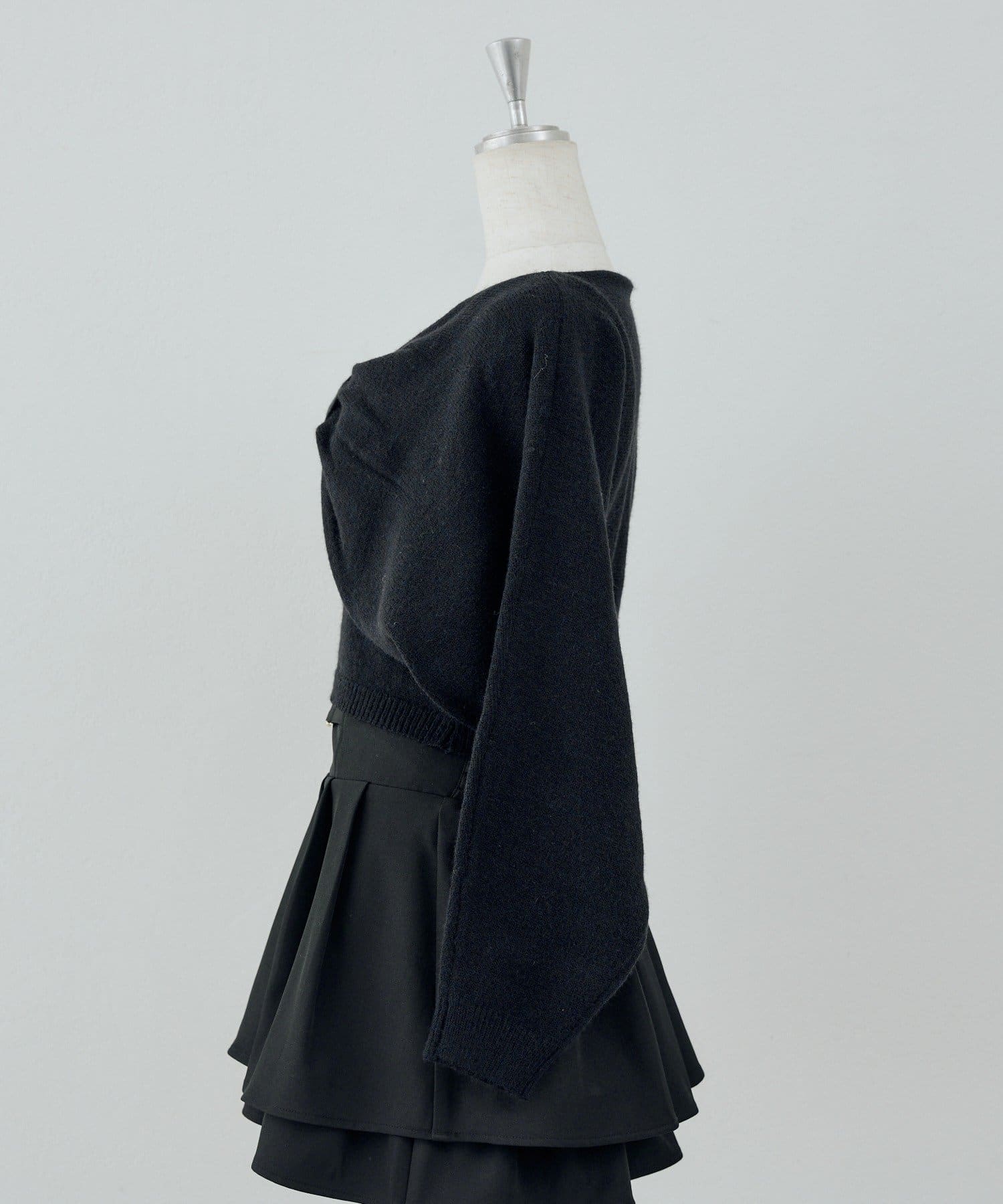 NICE CLAUP / OLIVE des OLIVE OUTLET(ナイスクラップ  / オリーブ デ オリーブ アウトレット) 【continuer】ビスチェセットリボンボレロニット