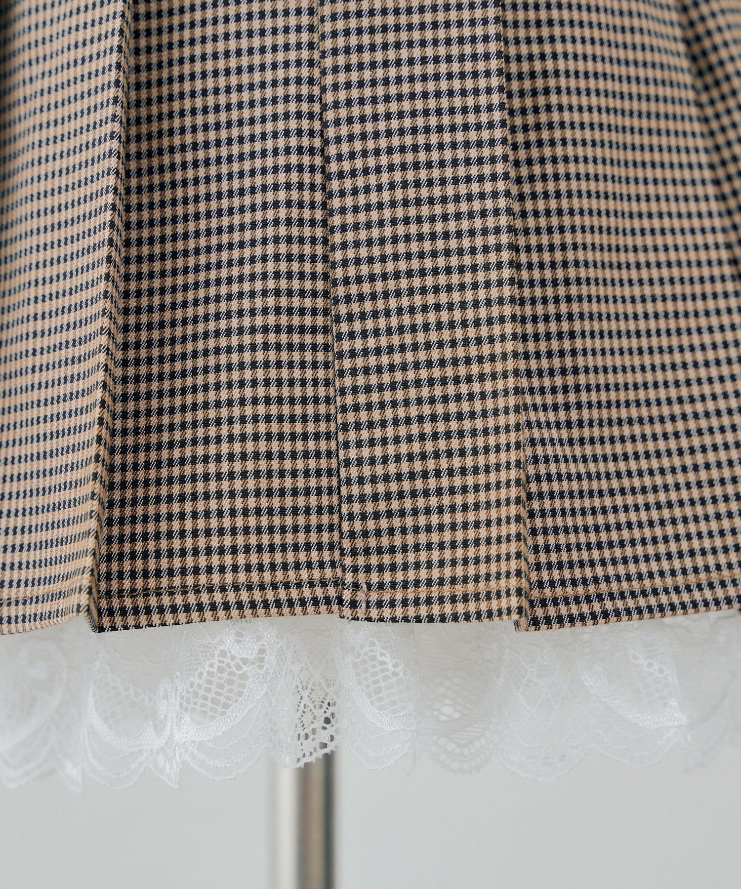 NICE CLAUP / OLIVE des OLIVE OUTLET(ナイスクラップ  / オリーブ デ オリーブ アウトレット) 【ANOTHER BRANCH】【セットアップ対応可】裾レースプリーツスカート