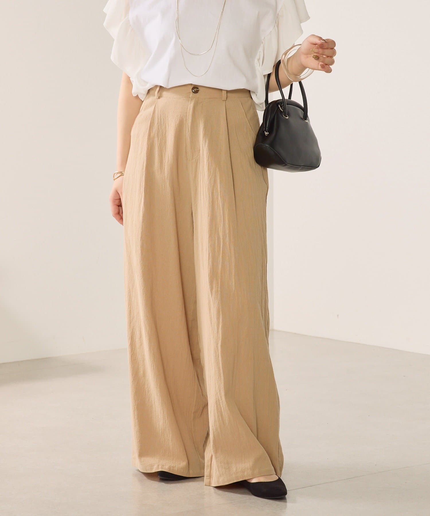 NICE CLAUP / OLIVE des OLIVE OUTLET(ナイスクラップ  / オリーブ デ オリーブ アウトレット) 【continuer】 ワイドパンツ