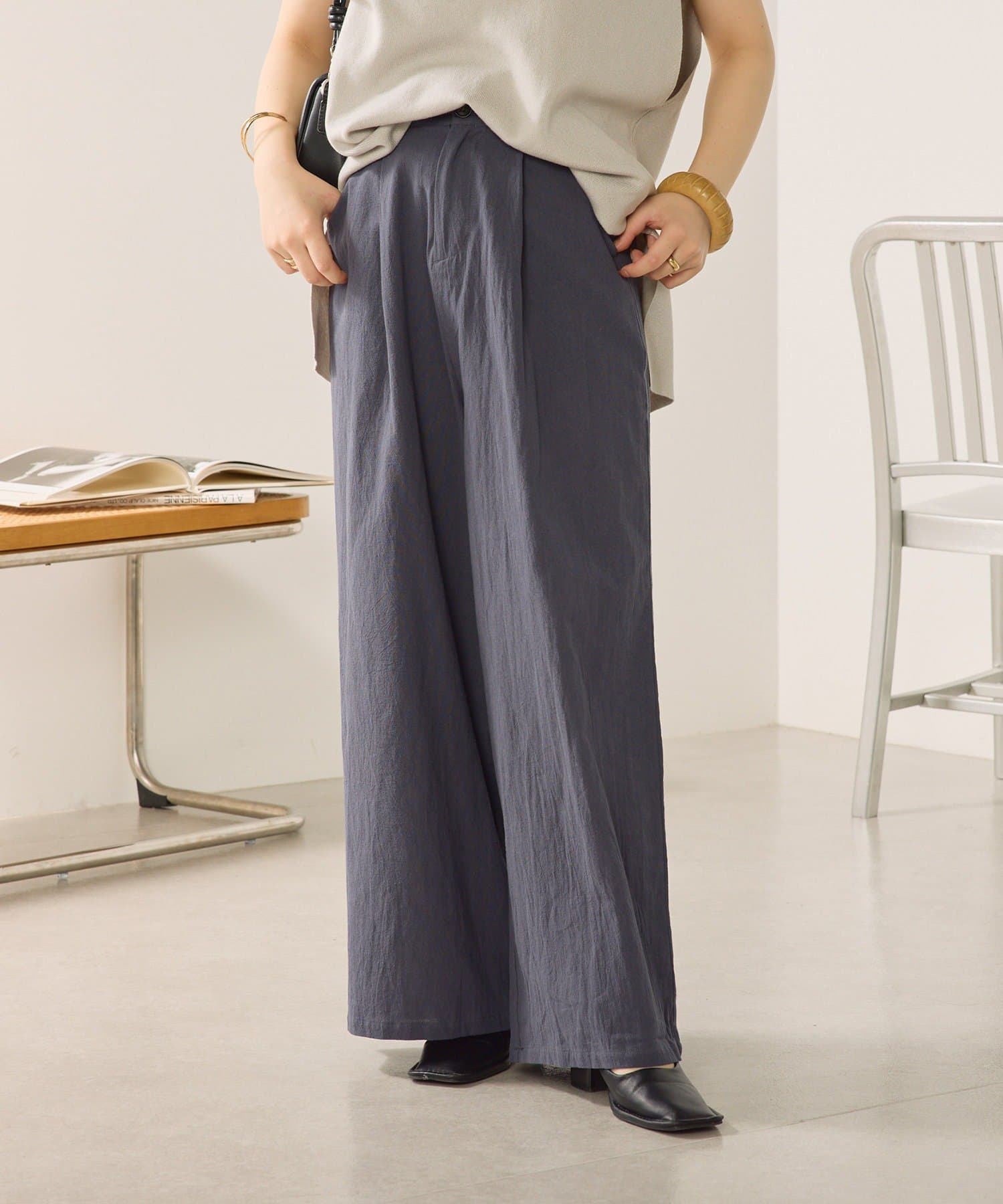 NICE CLAUP / OLIVE des OLIVE OUTLET(ナイスクラップ  / オリーブ デ オリーブ アウトレット) 【continuer】 ワイドパンツ