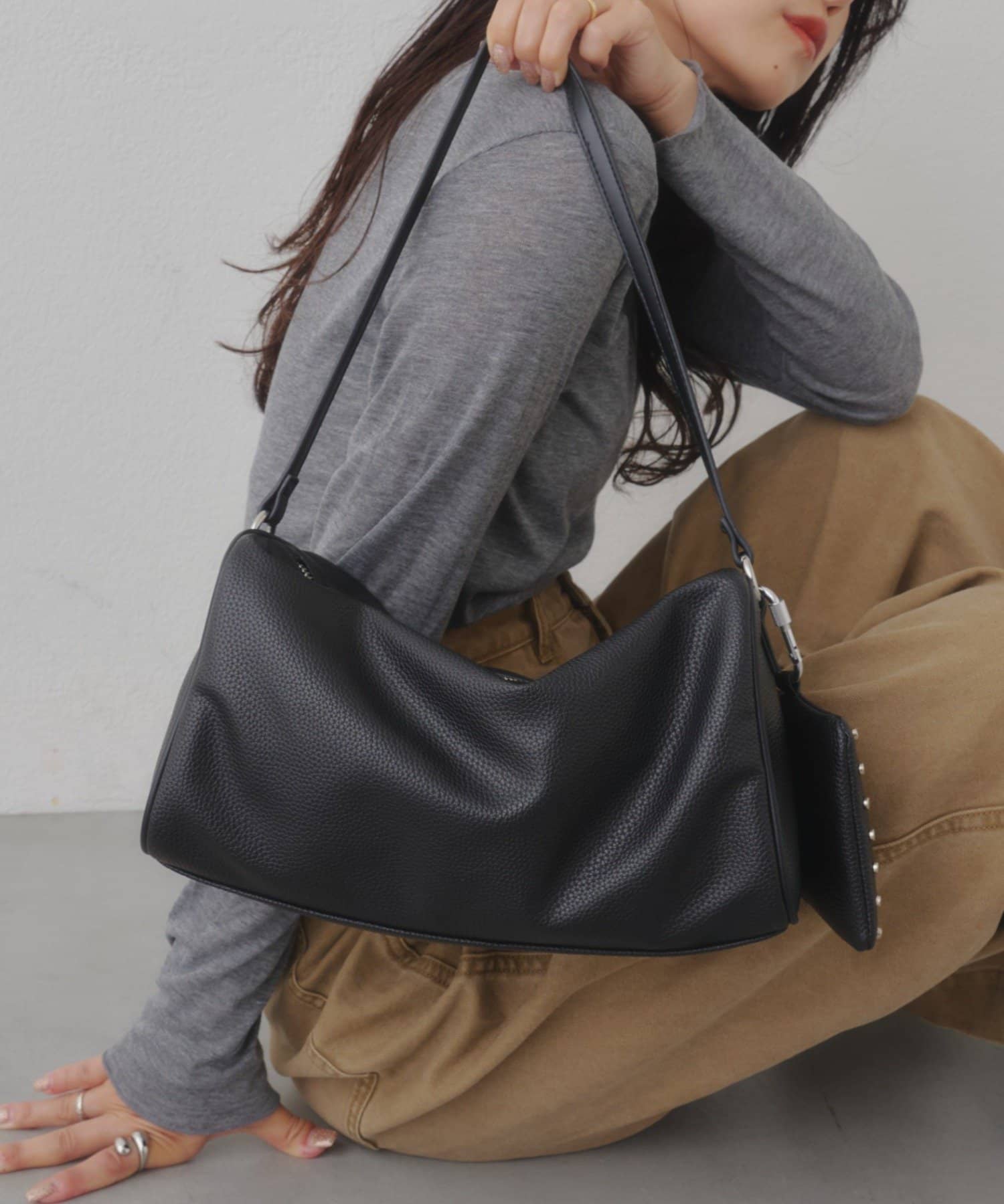 CIAOPANIC TYPY(チャオパニックティピー) 【yomo企画】ミニポーチ付き横長ボストンBAG