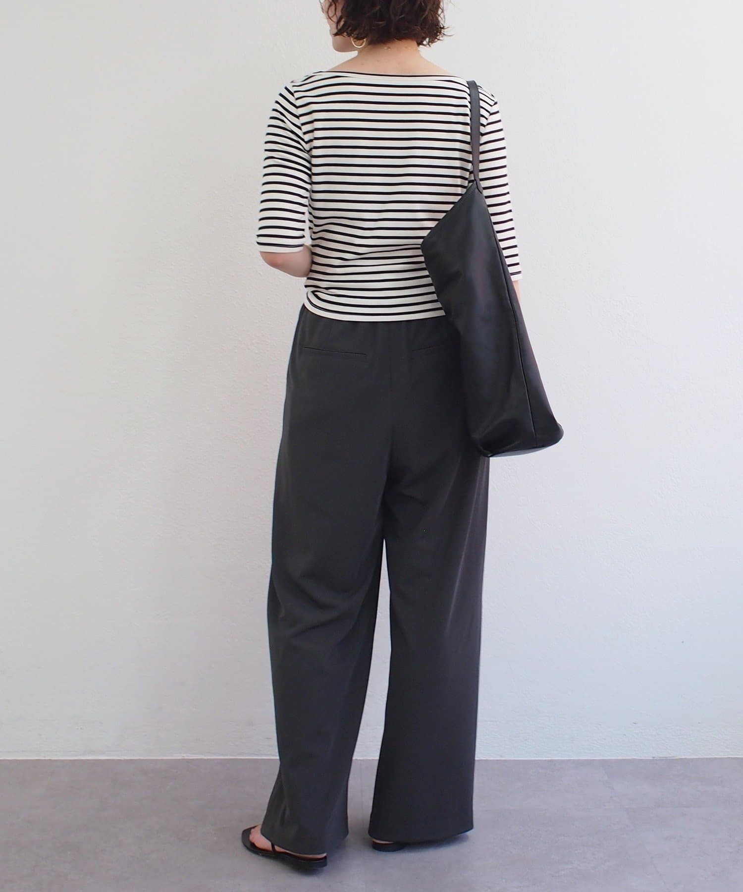 LOUNGEDRESS(ラウンジドレス) 《春夏人気アイテムがアップデート！》【JAPAN MADE】ジャージー2タックワイドパンツ