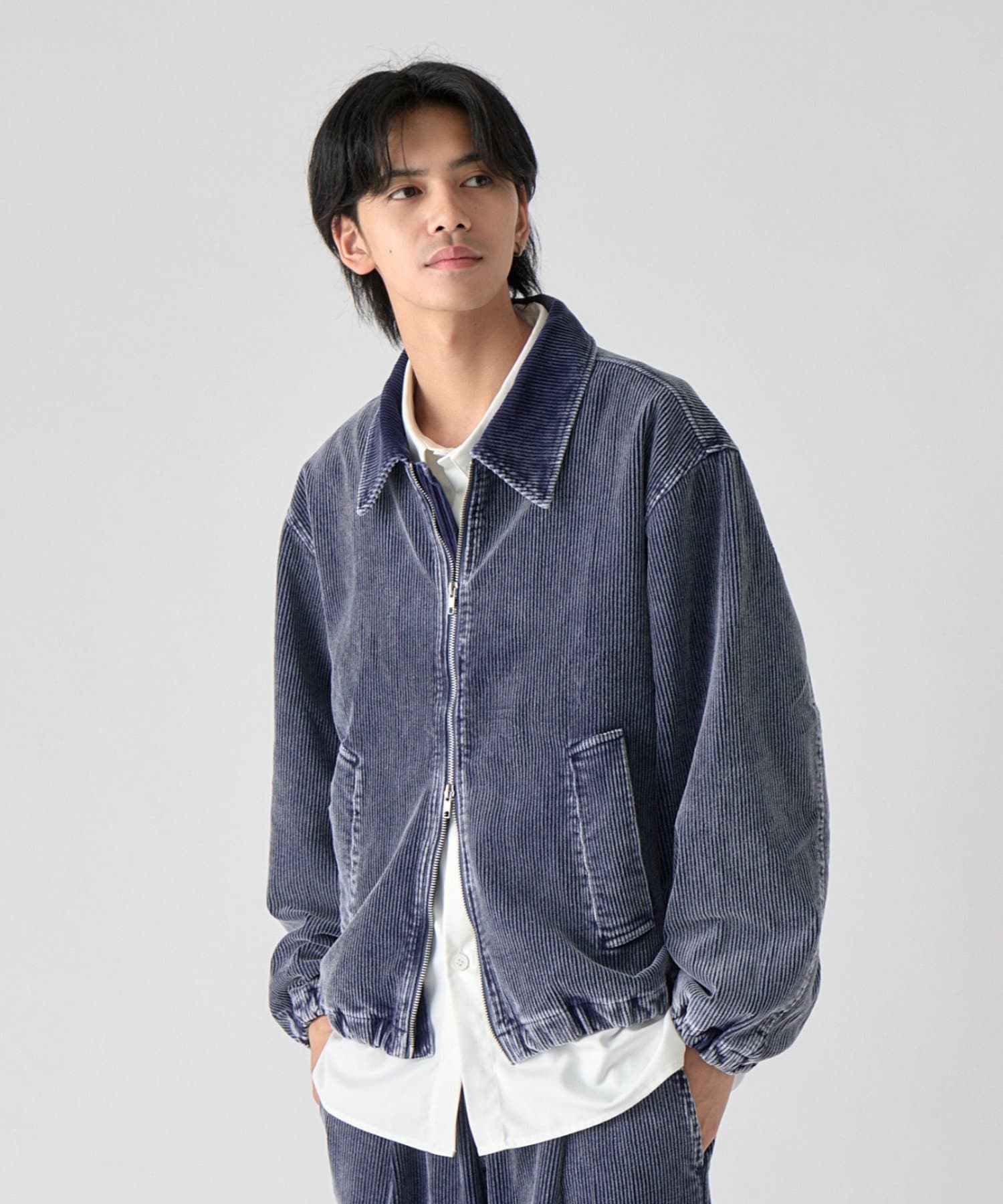 -goocy-(グーシー) ケミカルコーデュロイブルゾン