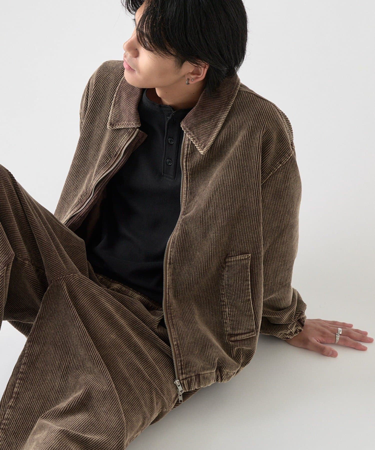 -goocy-(グーシー) ケミカルコーデュロイブルゾン