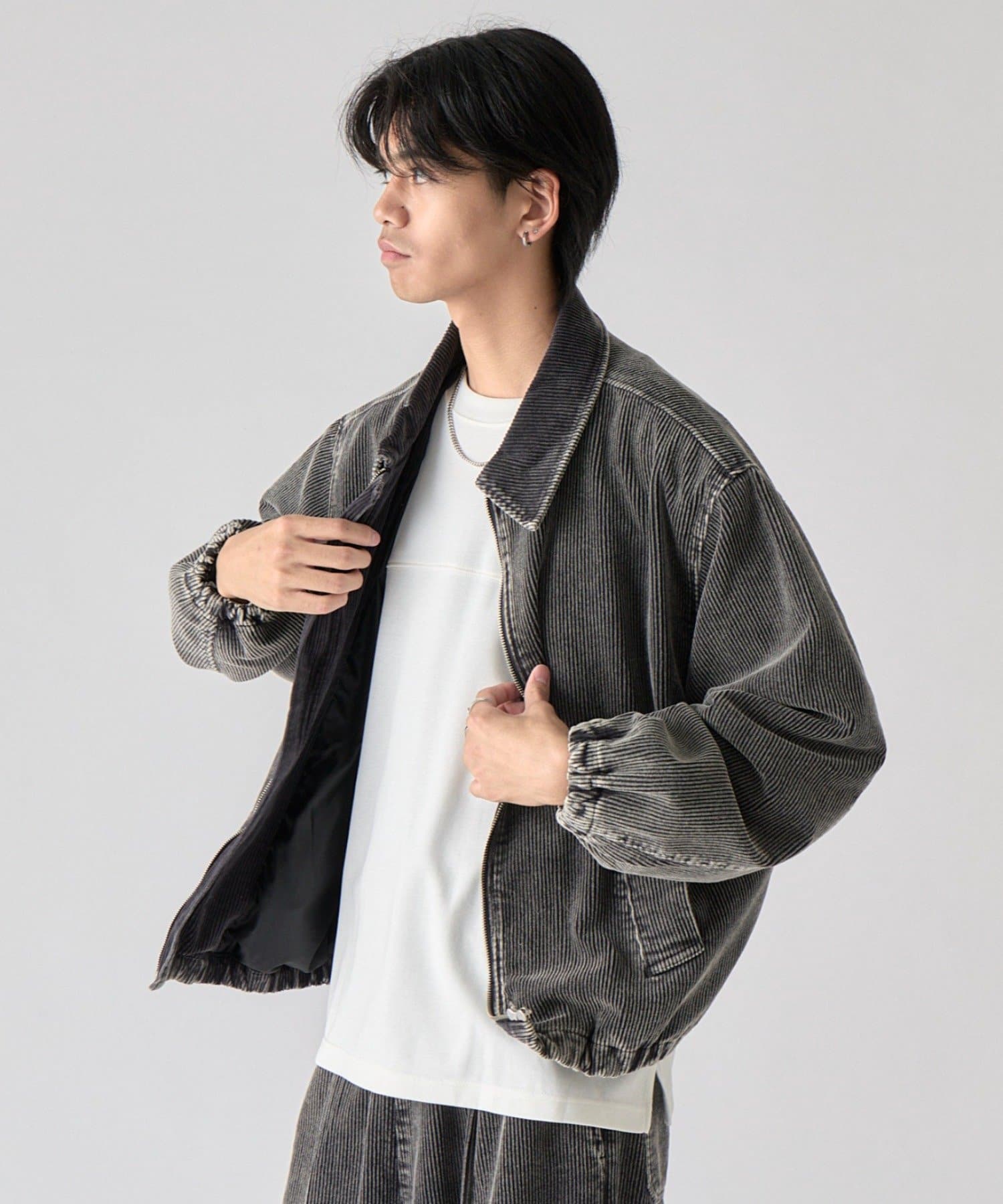 -goocy-(グーシー) ケミカルコーデュロイブルゾン