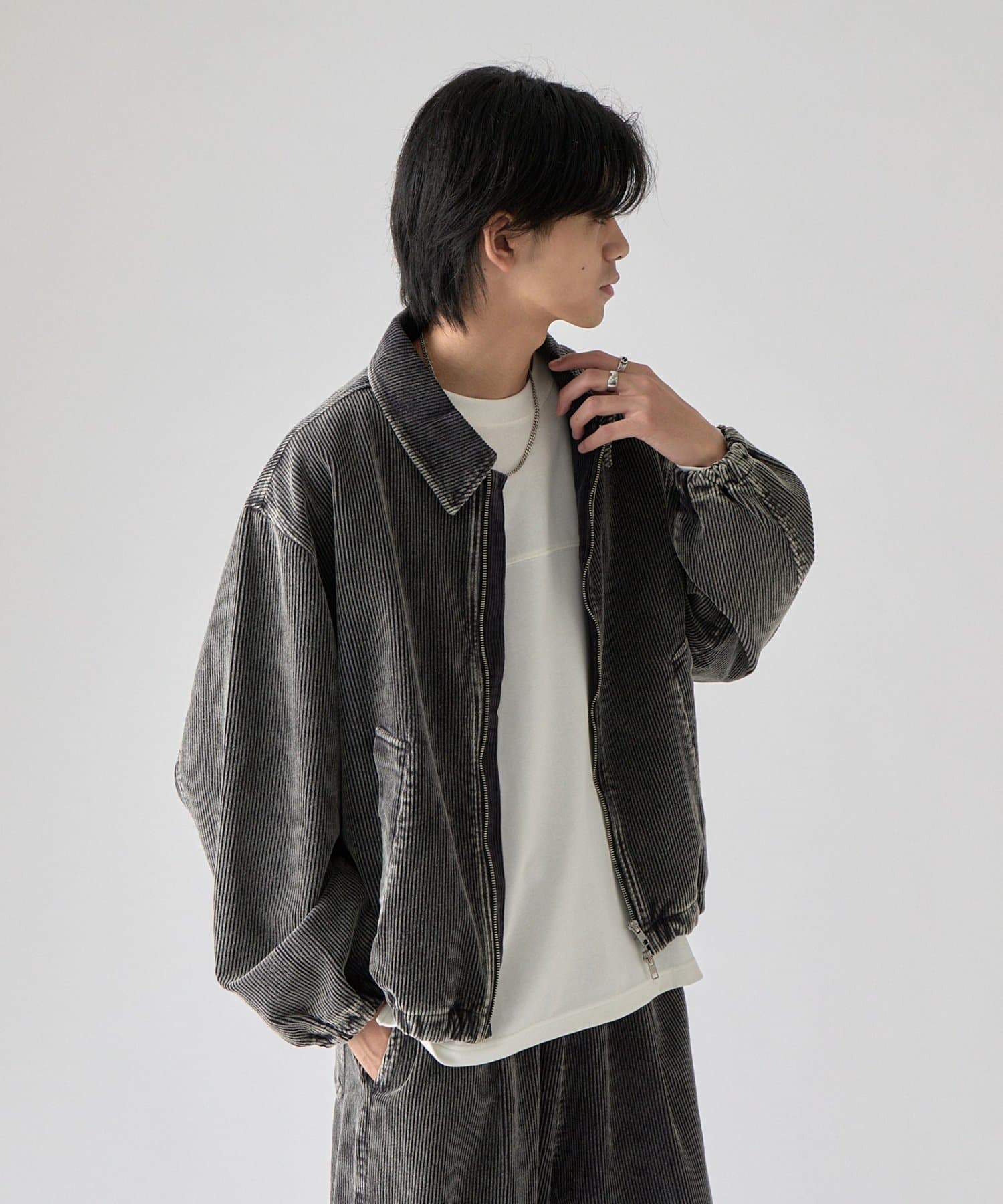 -goocy-(グーシー) ケミカルコーデュロイブルゾン