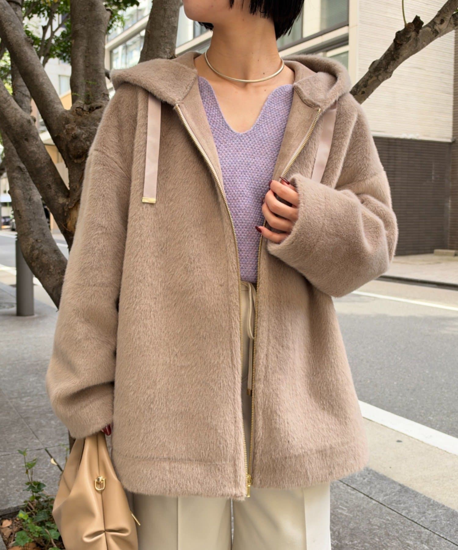 Jena　espace merveilleux(ジェナ　エスパスメルヴェイユ) エコミンクボンディングジャケット