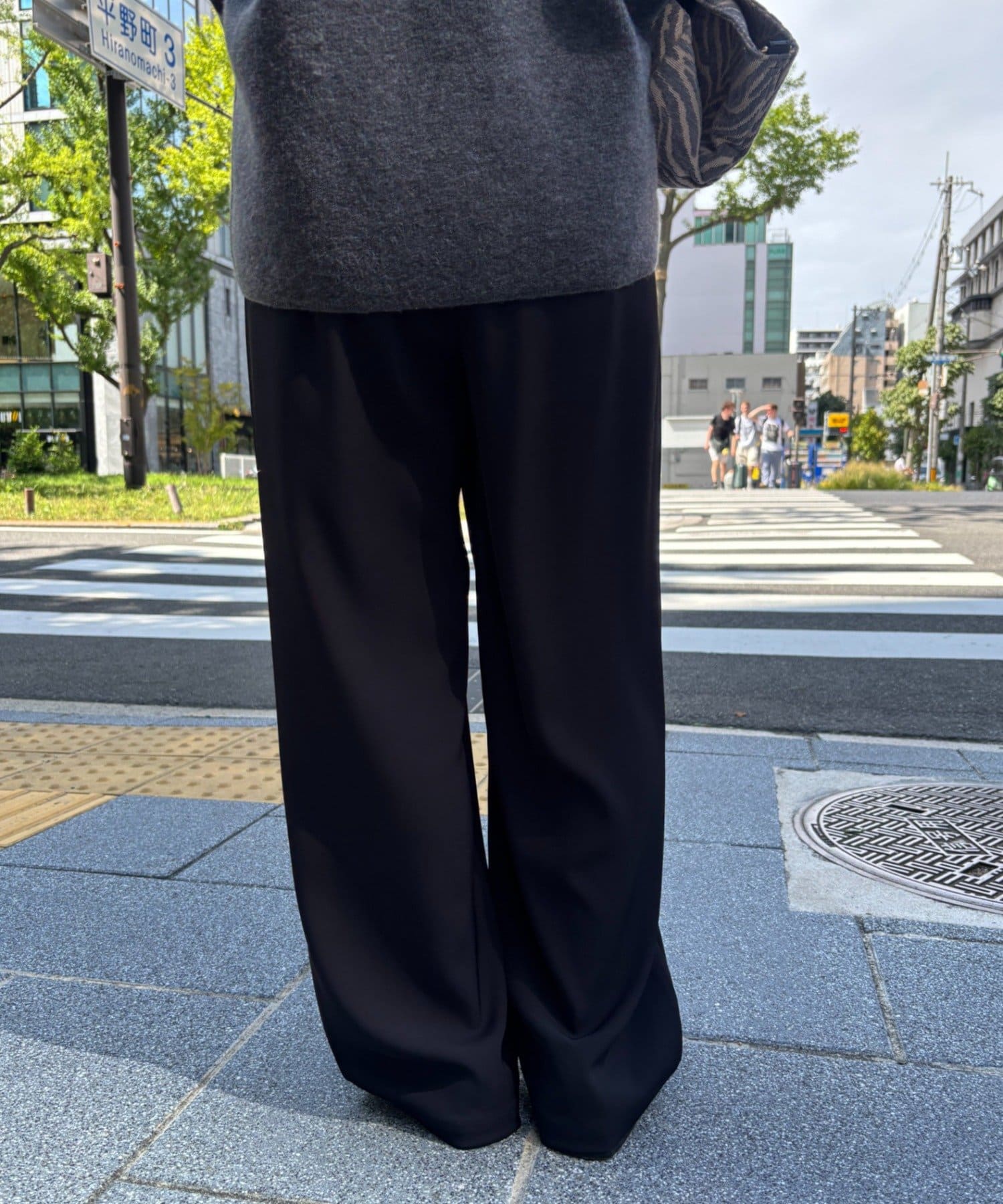 Jena　espace merveilleux(ジェナ　エスパスメルヴェイユ) トロミストレートイージーパンツ