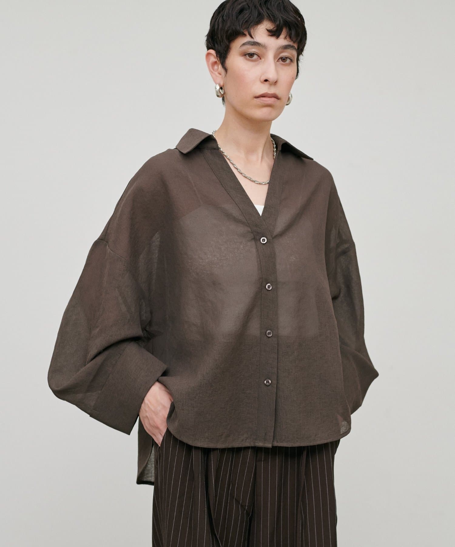 LARUTA(ラルータ) シアースキッパーマルチWAYシャツ
