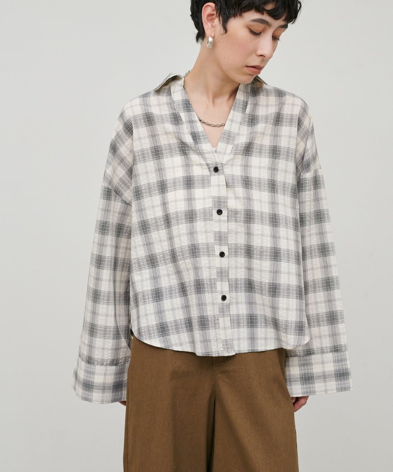 LARUTA(ラルータ) シアースキッパーマルチWAYシャツ