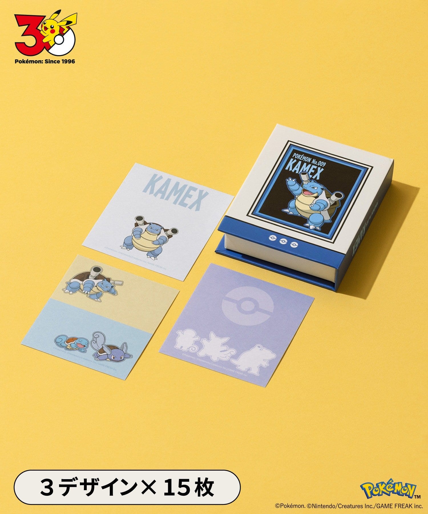 3COINS(スリーコインズ) BOOK型メモ／ポケモン30周年