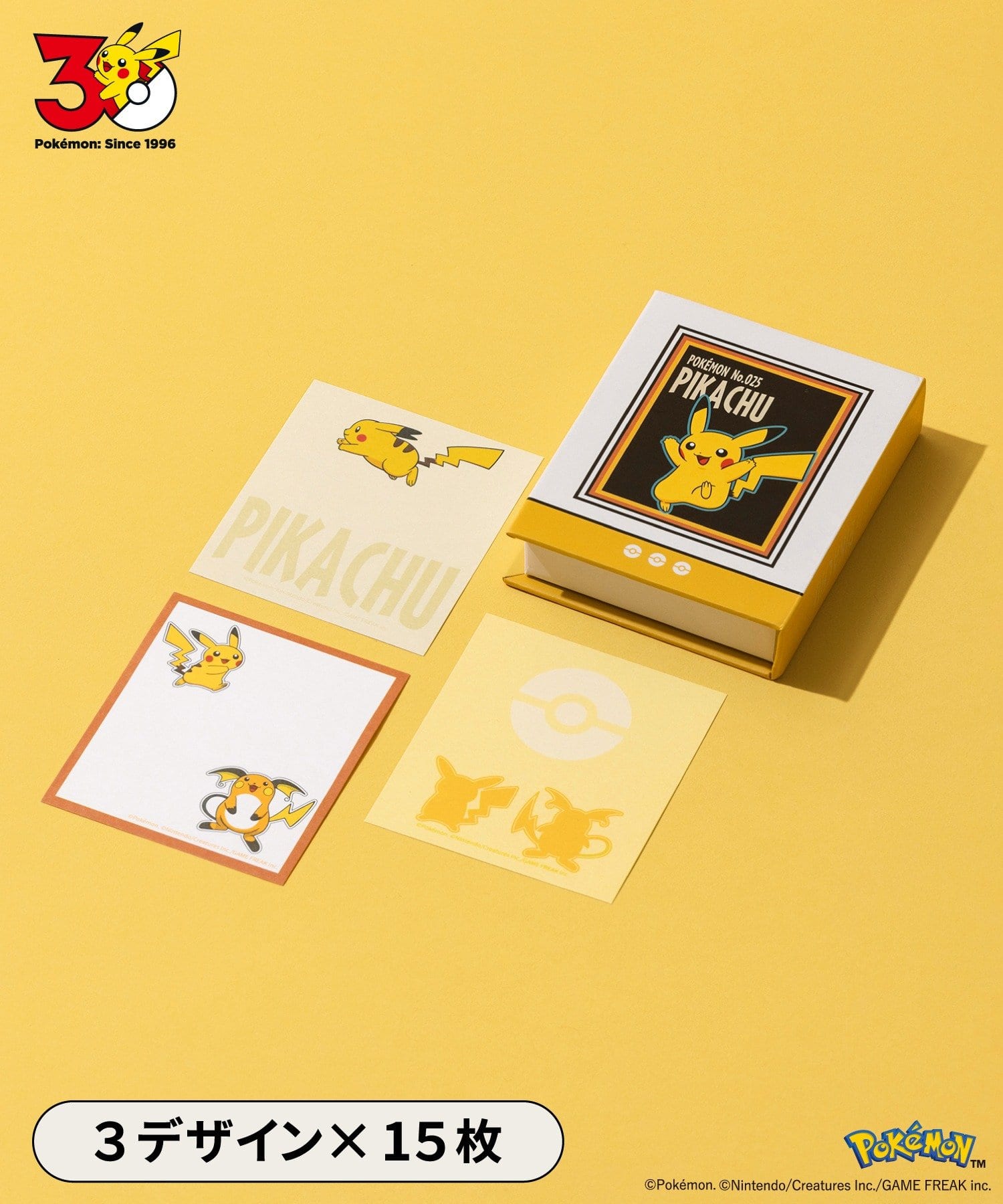 3COINS(スリーコインズ) BOOK型メモ／ポケモン30周年