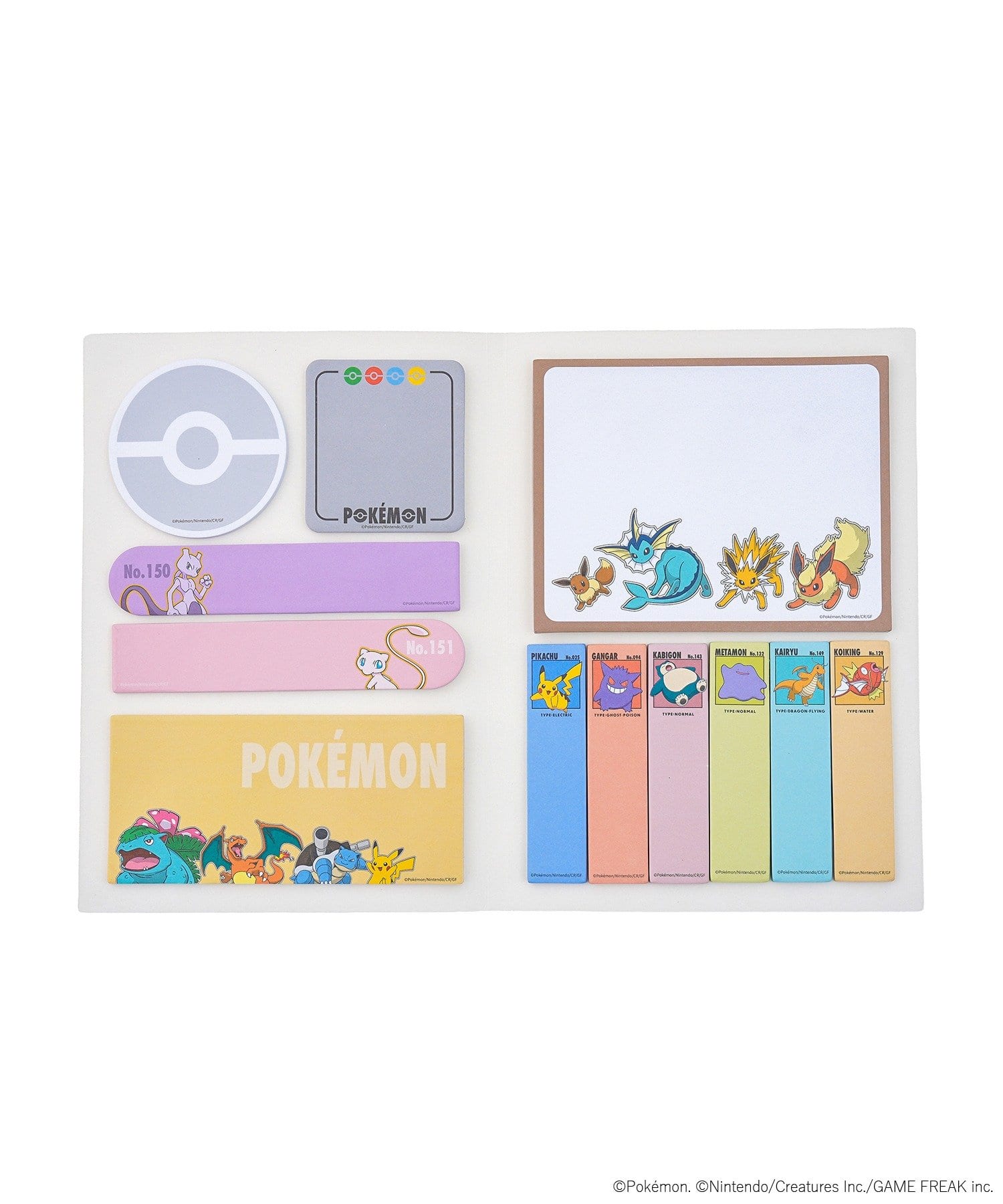 3COINS(スリーコインズ) BOOK型ふせんセット／ポケモン30周年