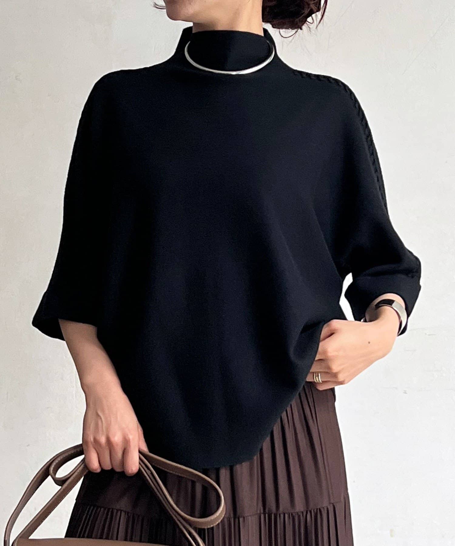 un dix cors(アンディコール) ショルダースタッズプルオーバー