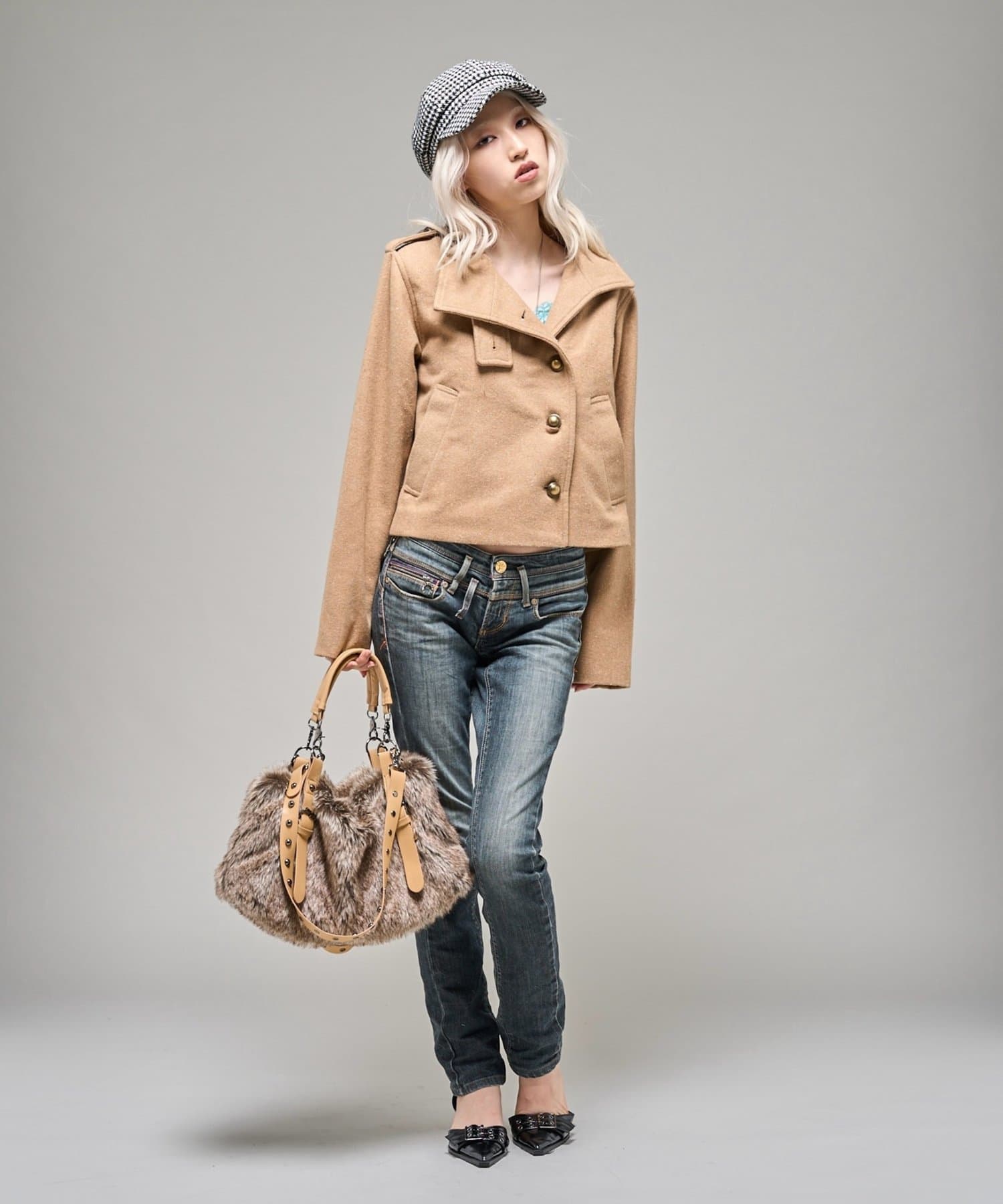 WHO’S WHO gallery(フーズフーギャラリー) 【26AW LOOK掲載品番】スタンドネックアシメジャケット