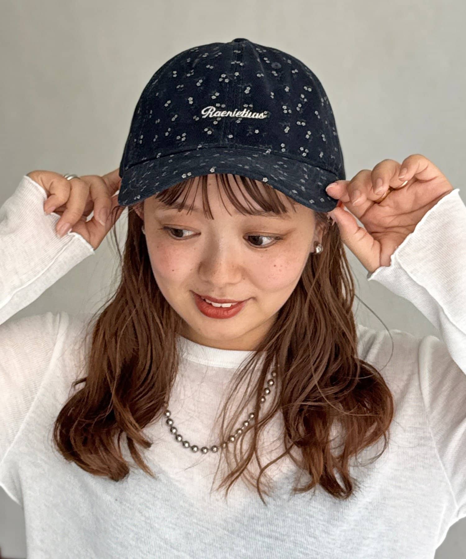 CPCM(シーピーシーエム) 小花柄キャップ