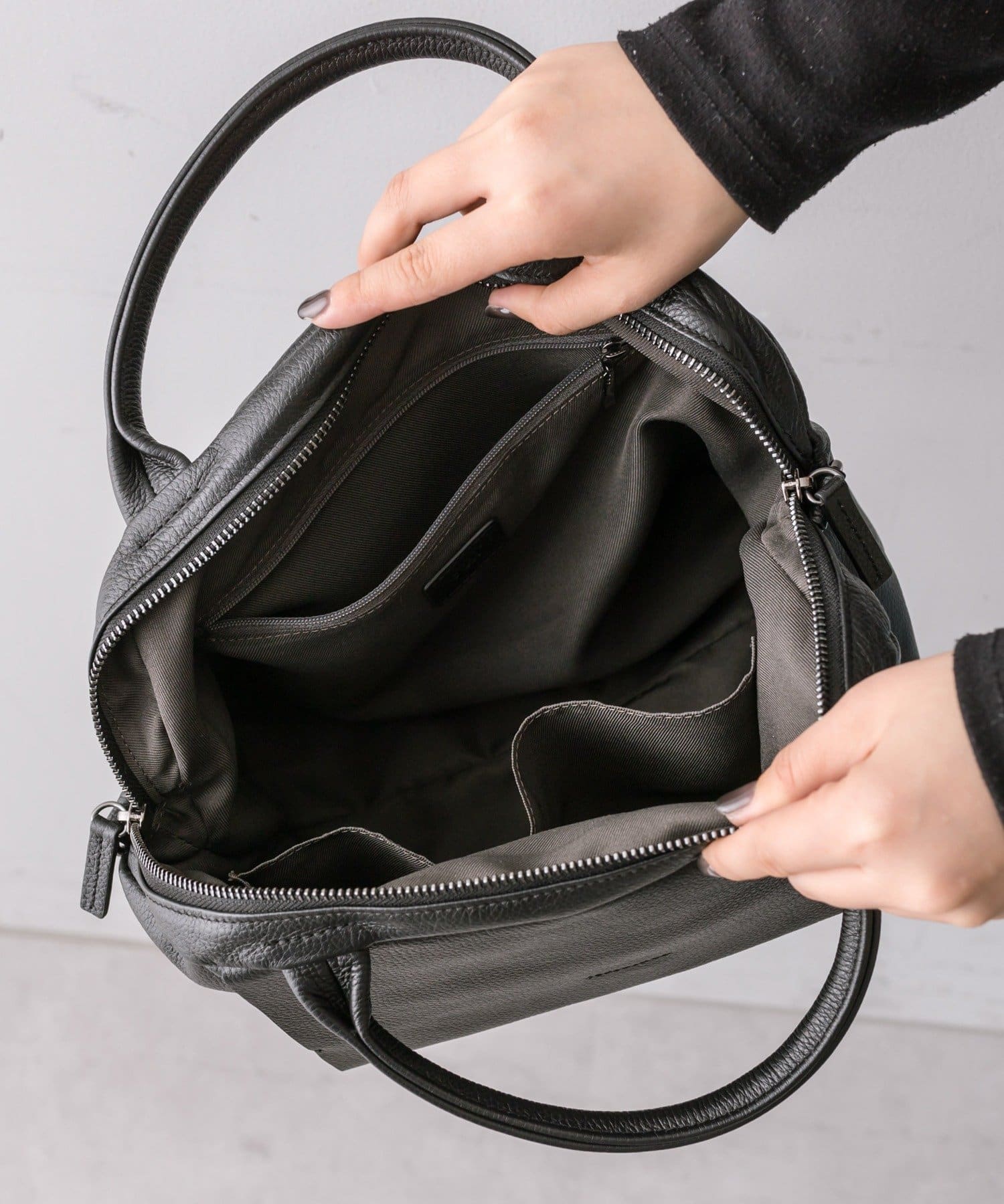 ear PAPILLONNER(イア パピヨネ) 《本革》レザーフラップ2WAYトートバッグSサイズ