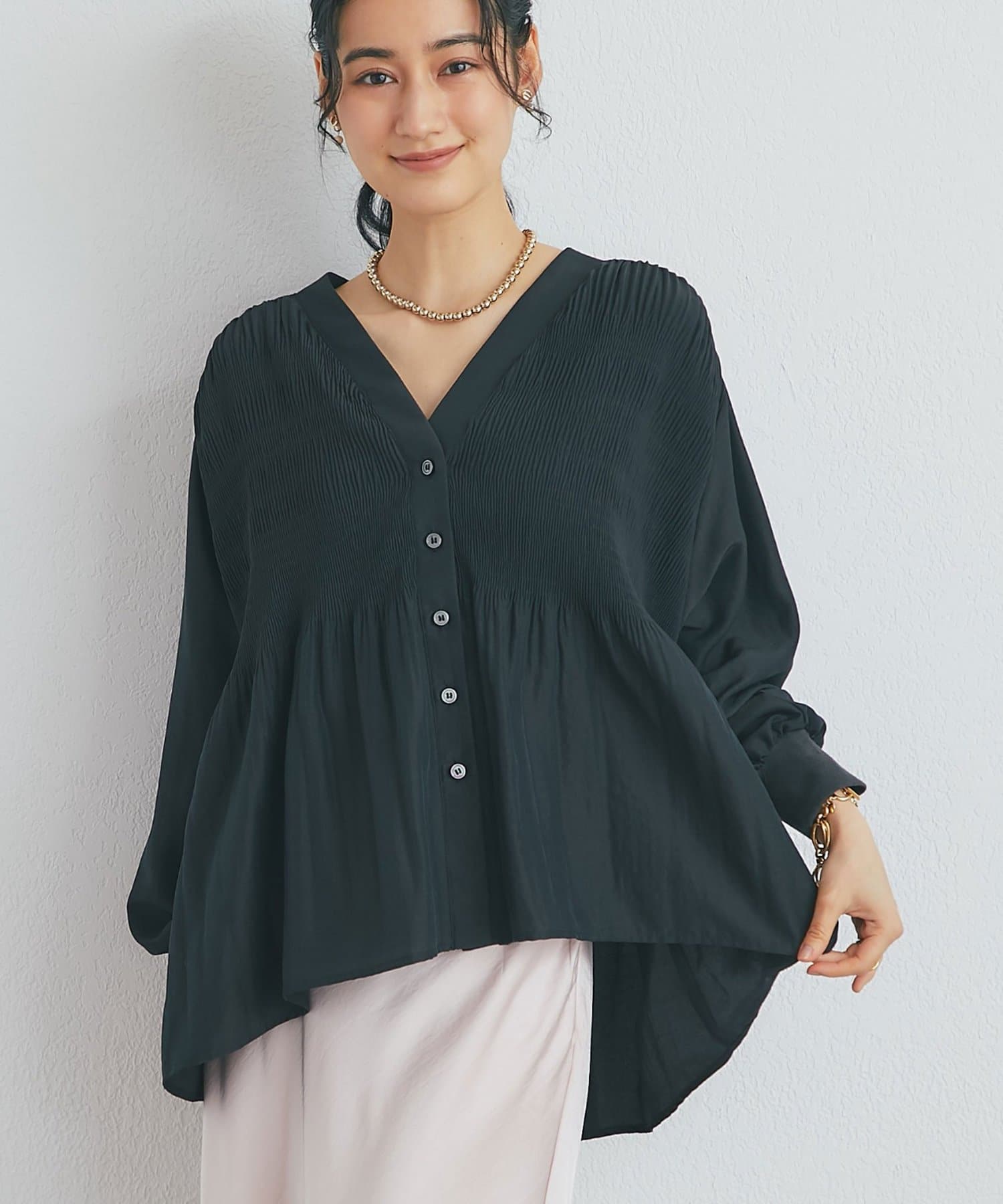 La boutique BonBon(ラブティックボンボン) グロスタンブラークロスブラウス