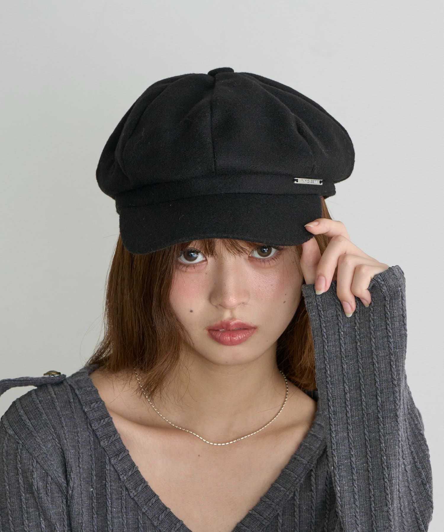 RAY CASSIN(レイカズン) プレート付きキャスケット