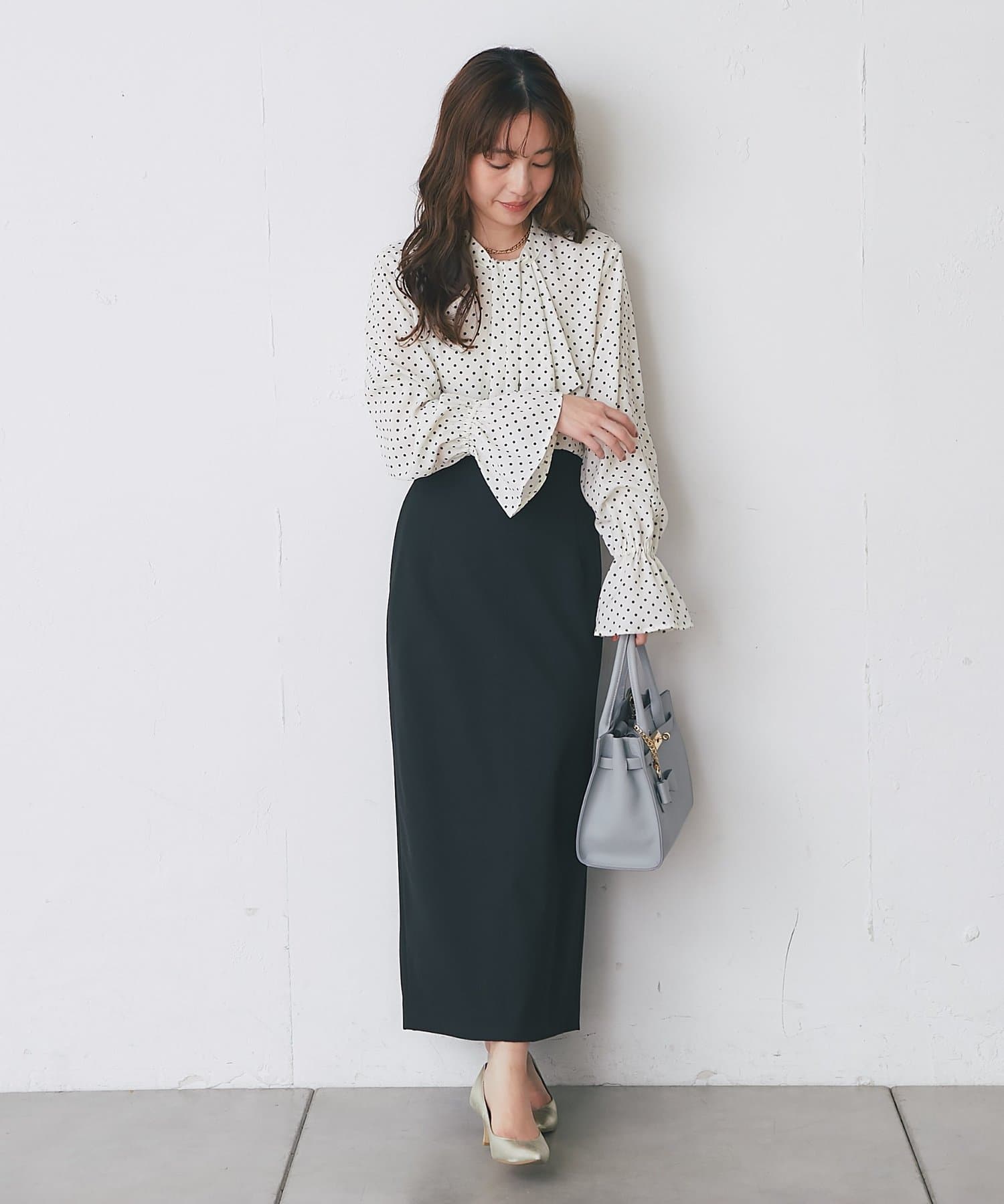 La boutique BonBon(ラブティックボンボン) ジョーゼットブラウス