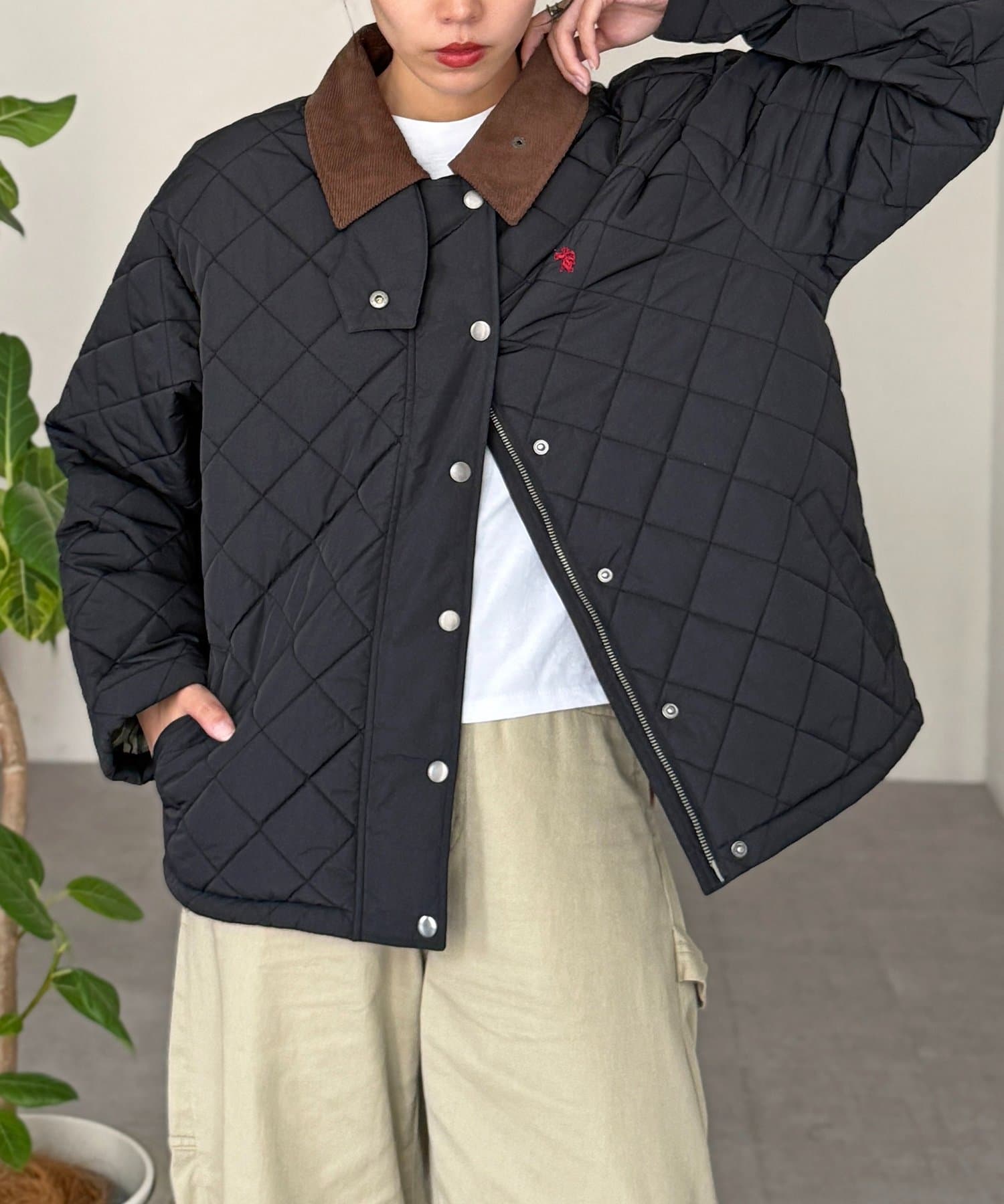CPCM(シーピーシーエム) 【U.S. POLO ASSN. 】襟コーデュロイキルトジャケット