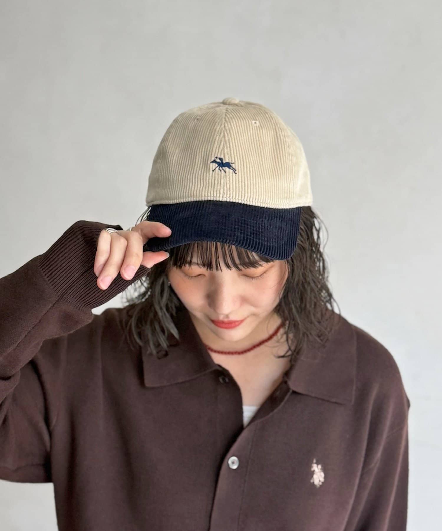 CPCM(シーピーシーエム) 【POLOCHAMPS】コーデュロイキャップ