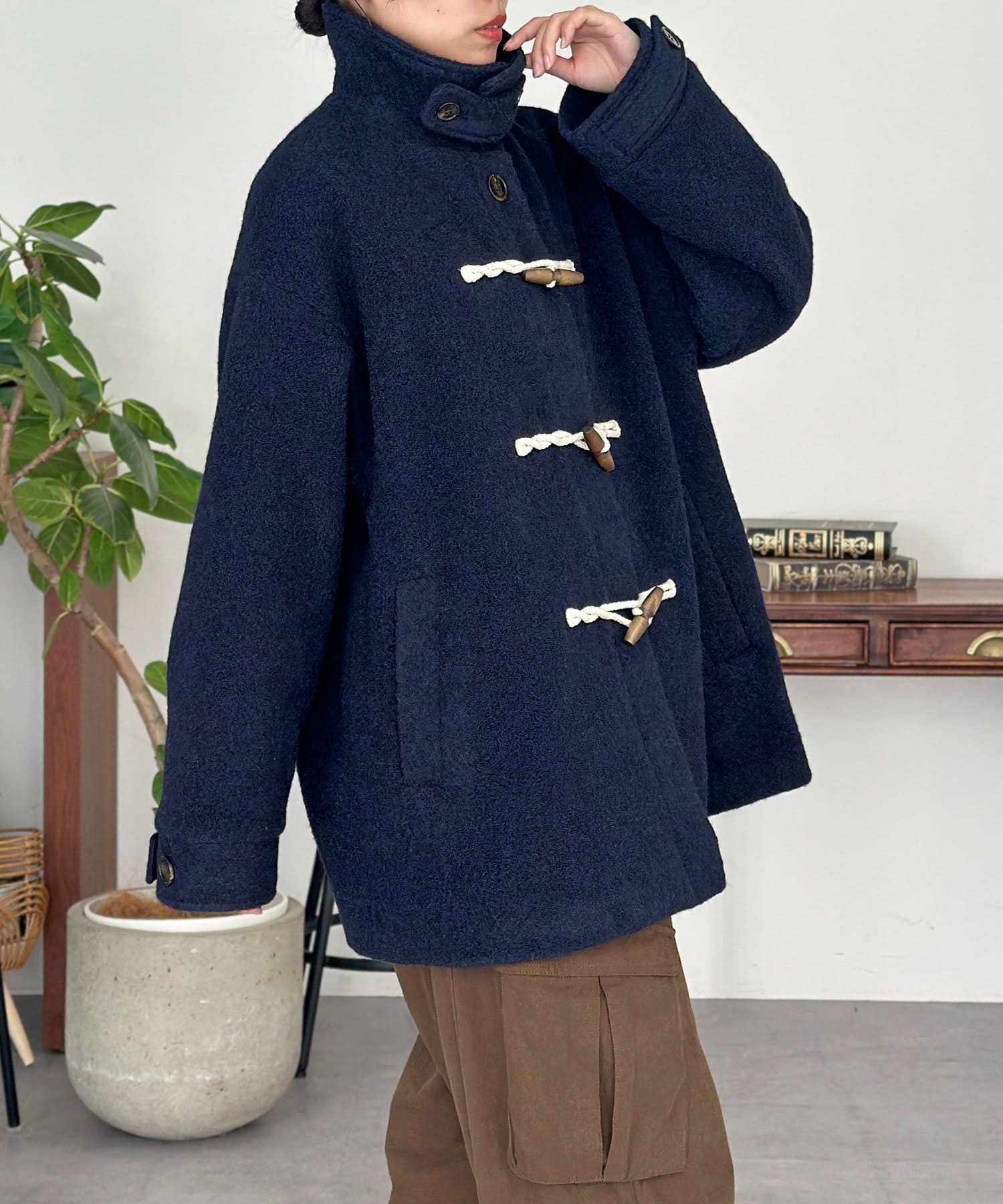 CPCM(シーピーシーエム) スライバーダッフルミドルコート