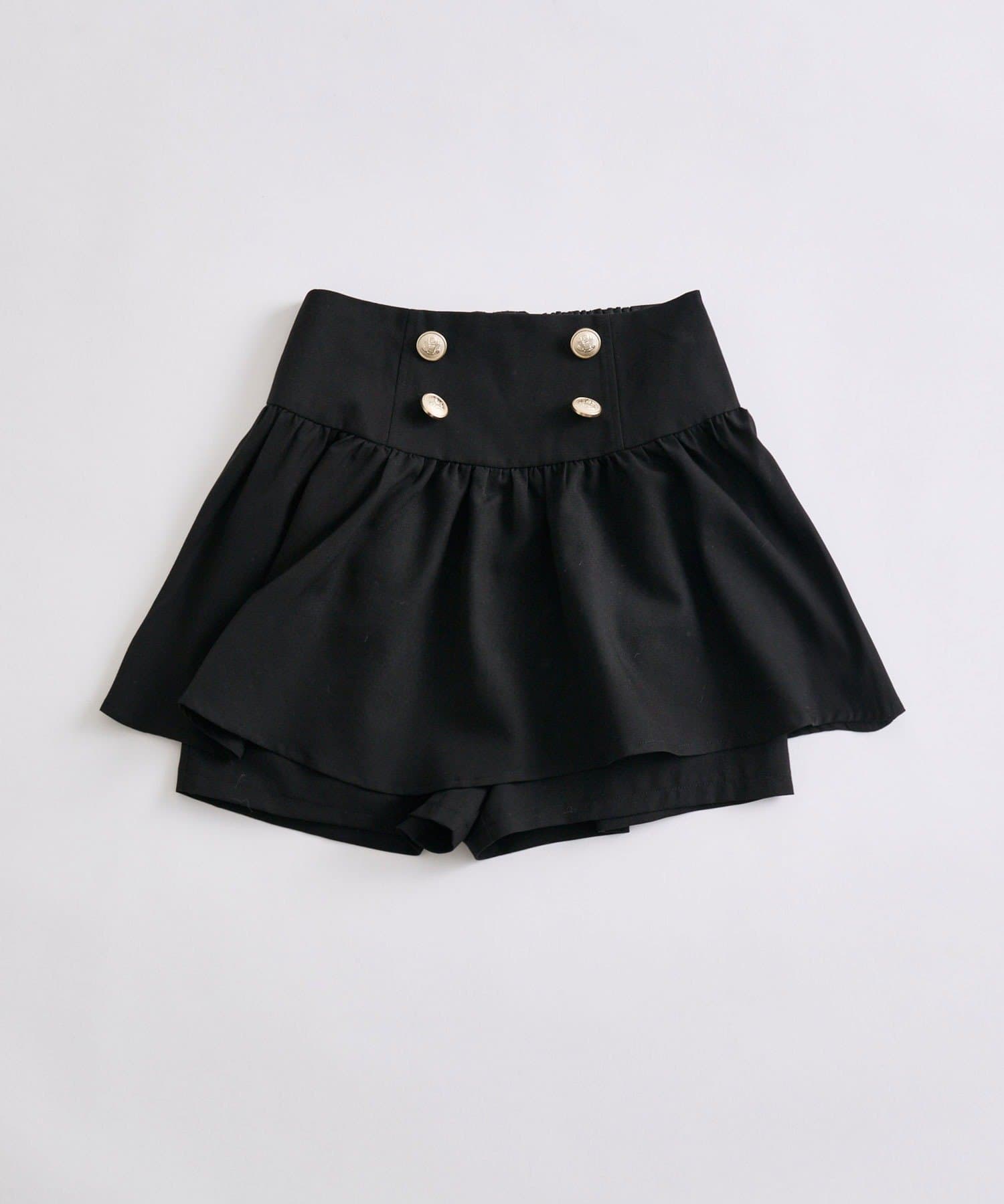 OLIVE des OLIVE(オリーブ デ オリーブ) 【Premium order】ウエストボタンフレアスカート