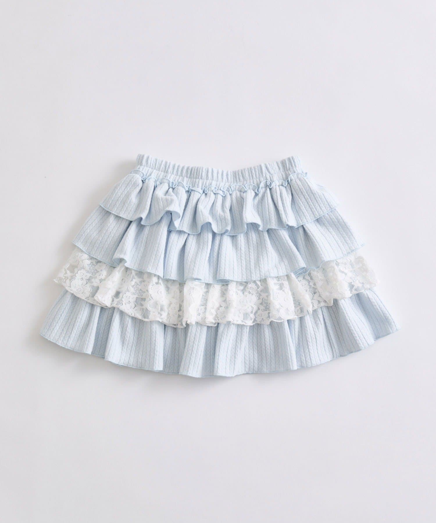 OLIVE des OLIVE(オリーブ デ オリーブ) 【Premium order】ケーブルティアードミニスカート