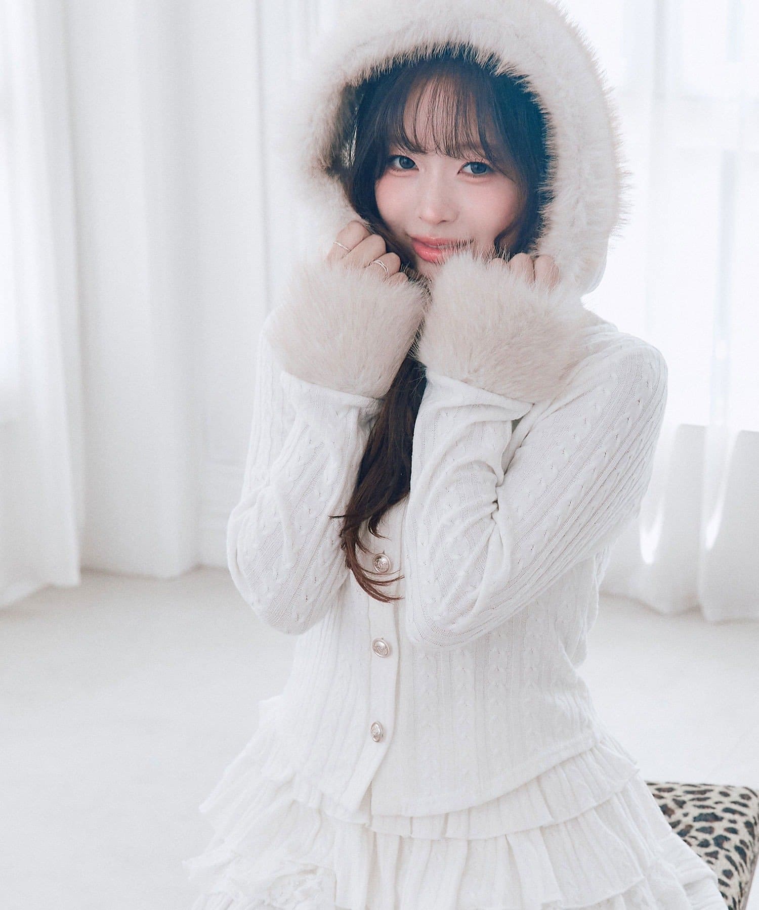 OLIVE des OLIVE(オリーブ デ オリーブ) 【Premium order】ケーブルパーカー