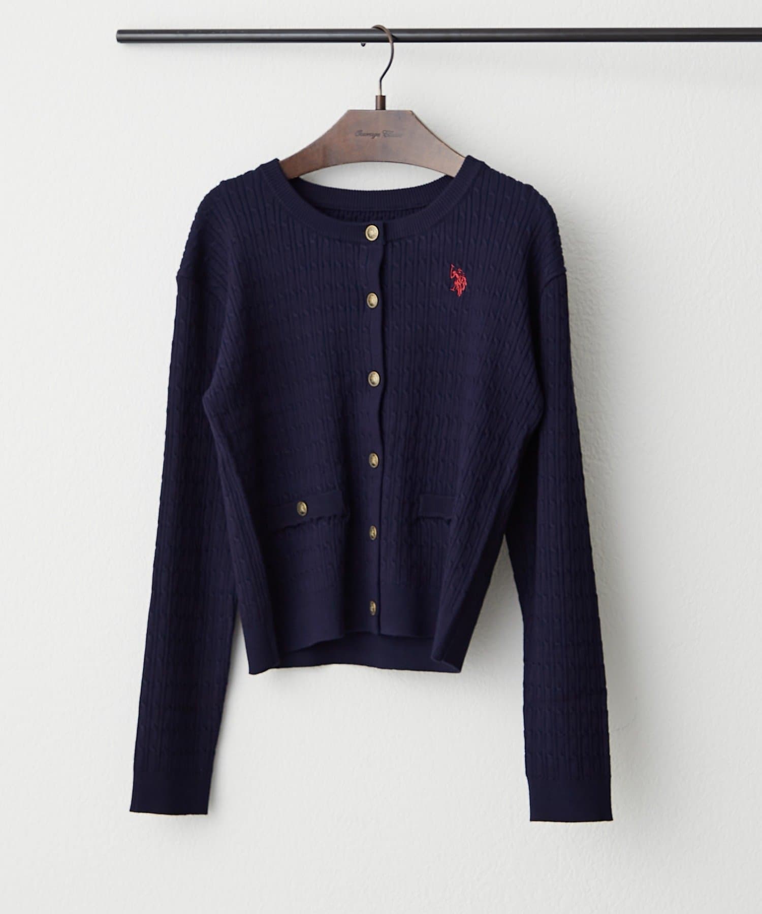 Remind me and forever(リマインドミーアンドフォーエバー) 【U.S. POLO ASSN.】ケーブルニットカーディガン