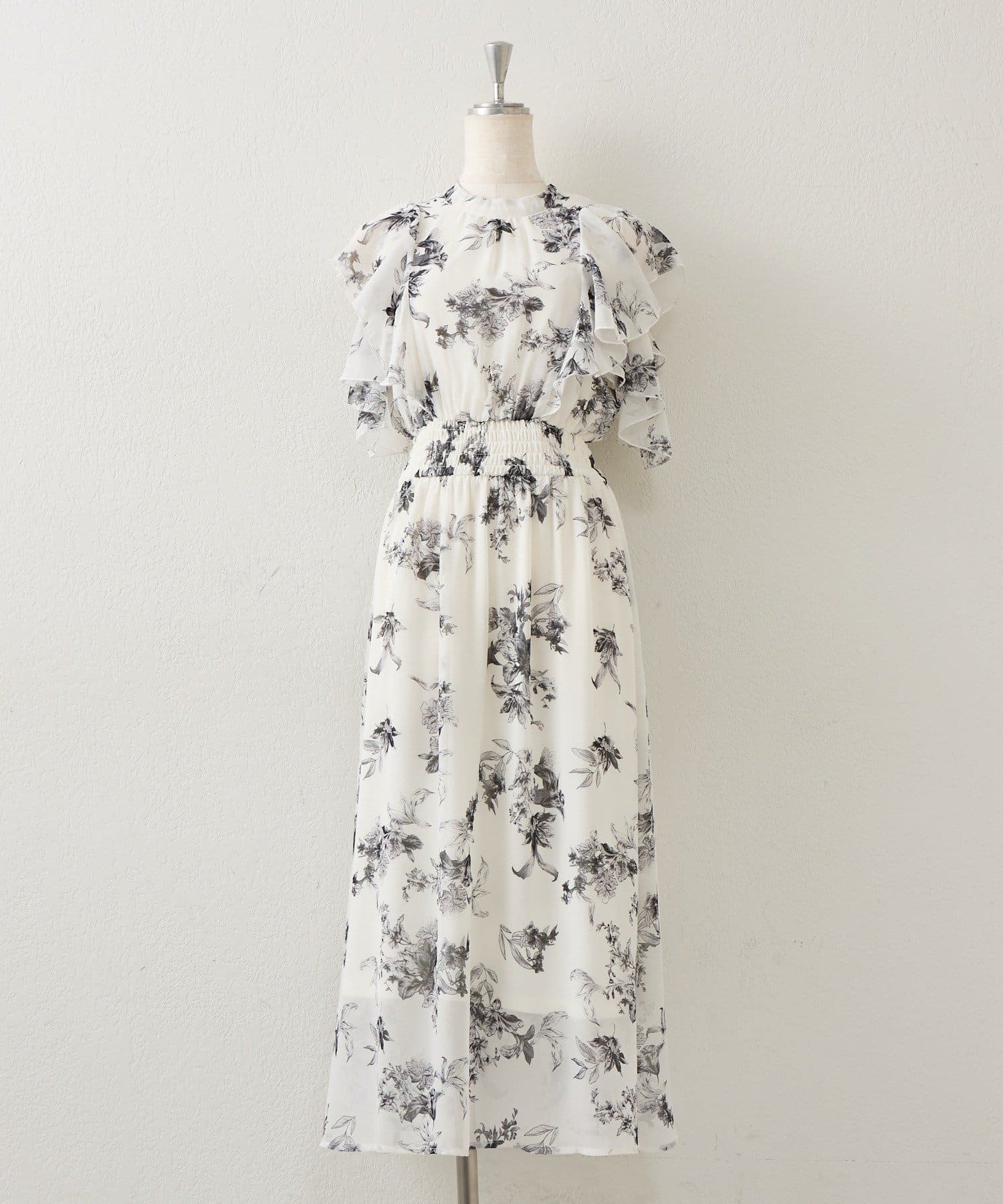 NICE CLAUP / OLIVE des OLIVE OUTLET(ナイスクラップ  / オリーブ デ オリーブ アウトレット) 【continuer】肩開き後リボンワンピース
