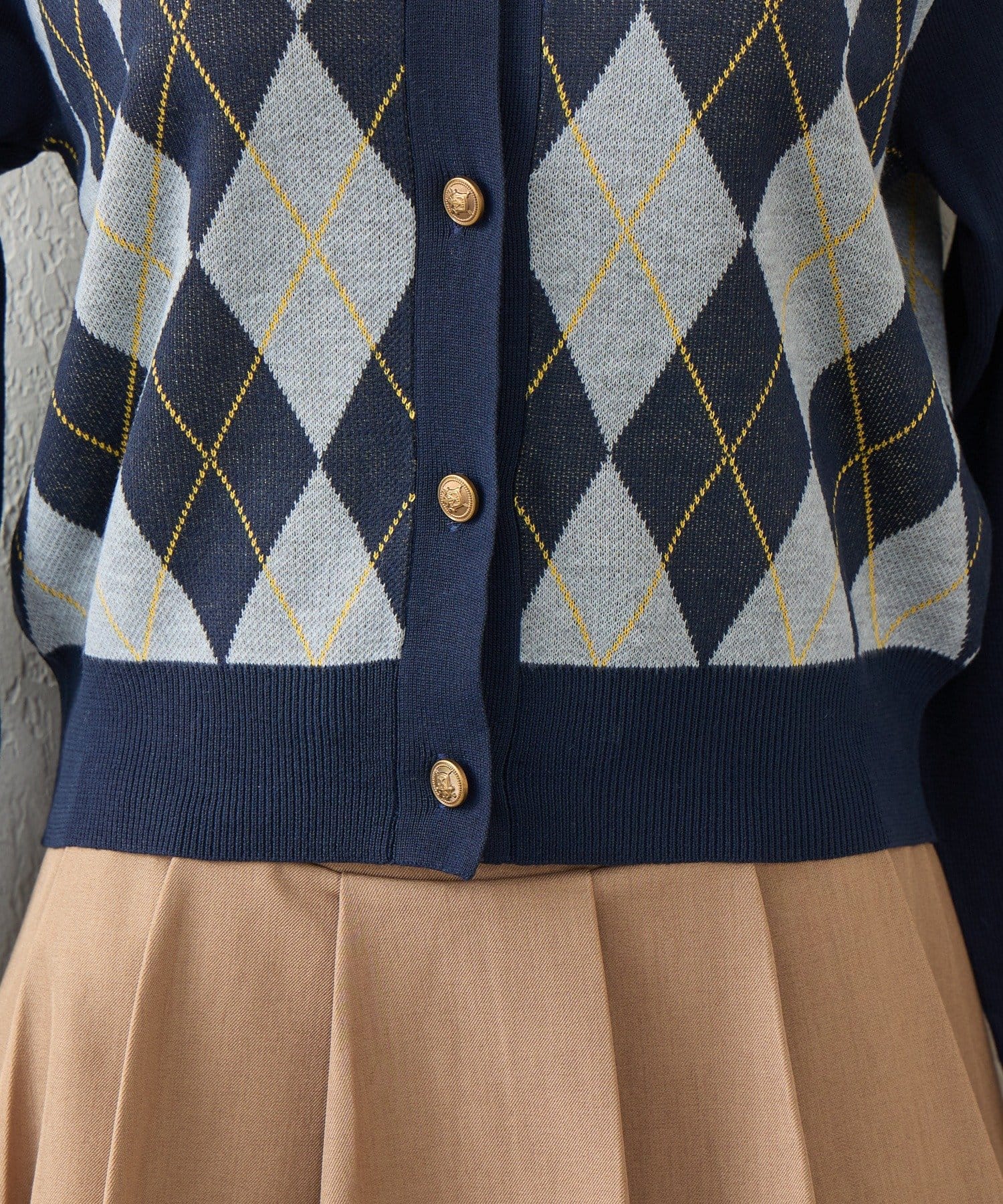 NICE CLAUP / OLIVE des OLIVE OUTLET(ナイスクラップ  / オリーブ デ オリーブ アウトレット) 【ANOTHER BRANCH】アーガイル襟ニット