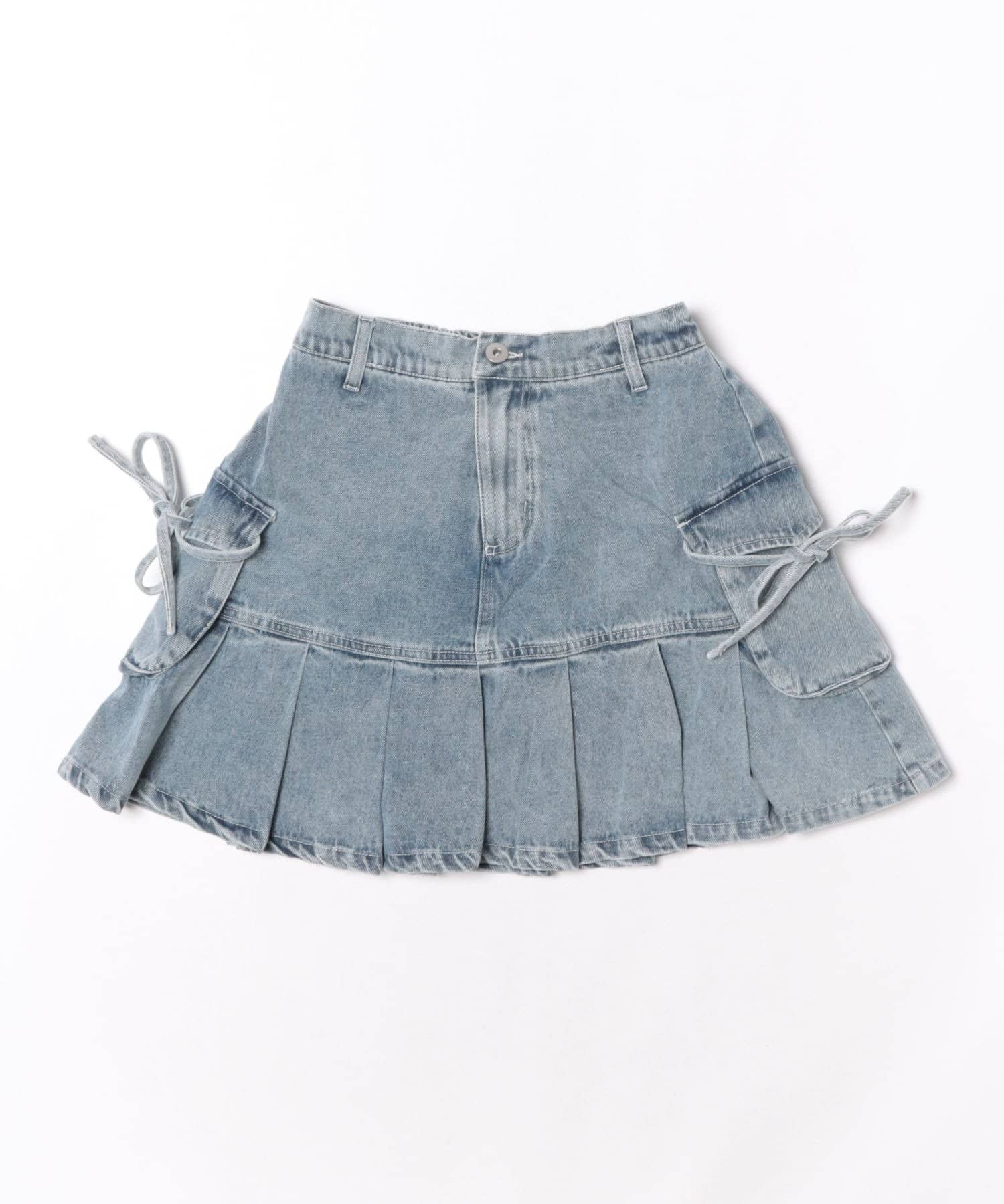 NICE CLAUP / OLIVE des OLIVE OUTLET(ナイスクラップ  / オリーブ デ オリーブ アウトレット) 【ANOTHER BRANCH】カーゴリボン付ミニスカート